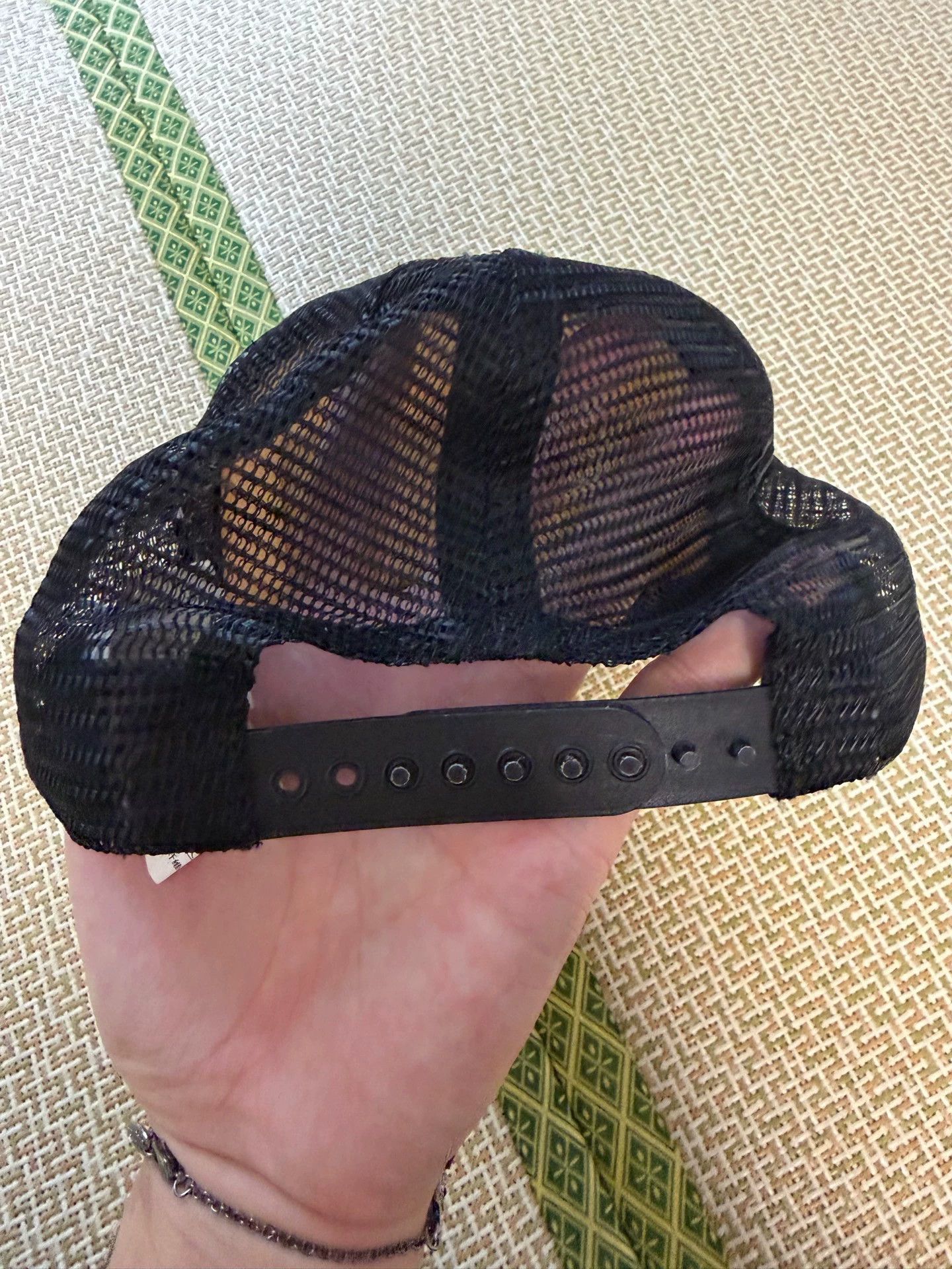 Chrome Hearts Chrome Hearts Black and White Mesh Trucker Helmet Size ONE SIZE - 2 Thumbnail