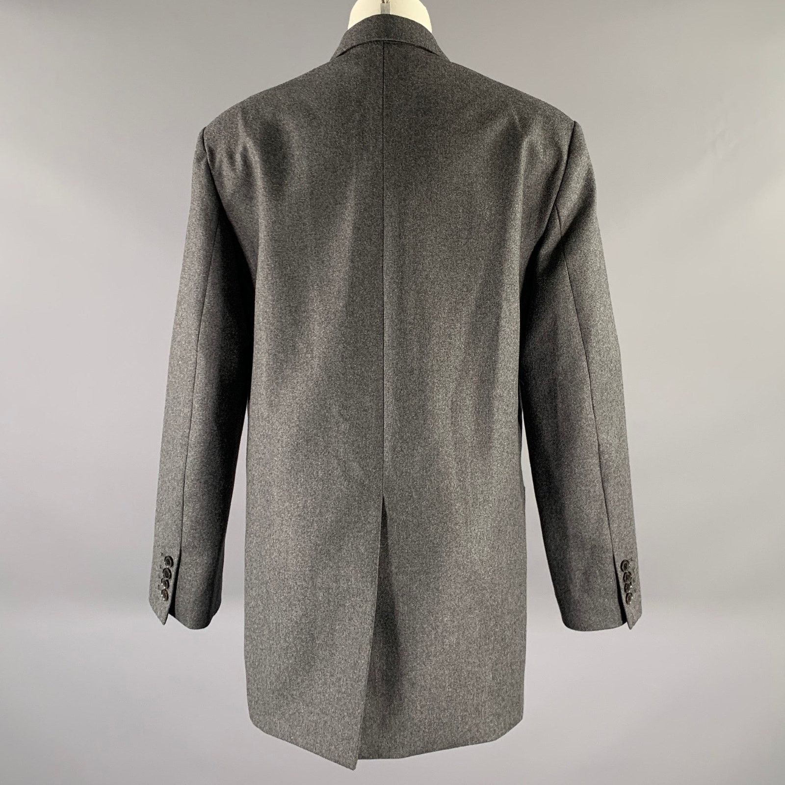 Nili Lotan NILI LOTAN Size M Grey Wool Notch Lapel Jacket Size M / US 6-8 / IT 42-44 - 3 Thumbnail