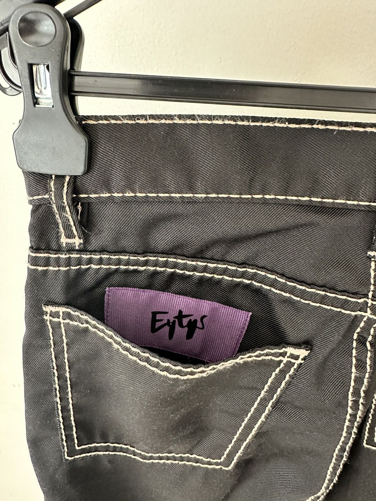 Eytys × Vintage Eytys Black Oregon Cali jeans Flared pants Size 25" / US 0 / IT 36 - 4 Thumbnail