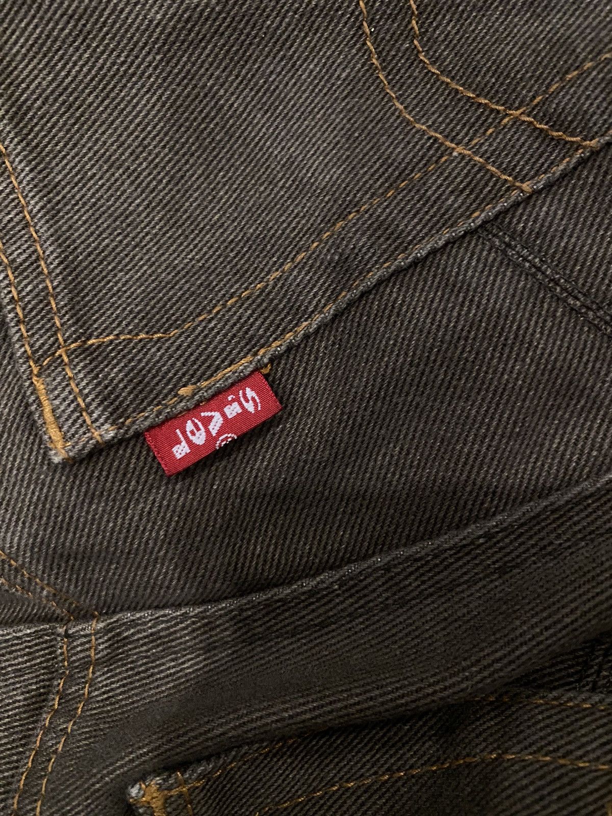 Levi's 90s Levis Chocolate Patchwork Jeans Size US 33 - 8 Thumbnail