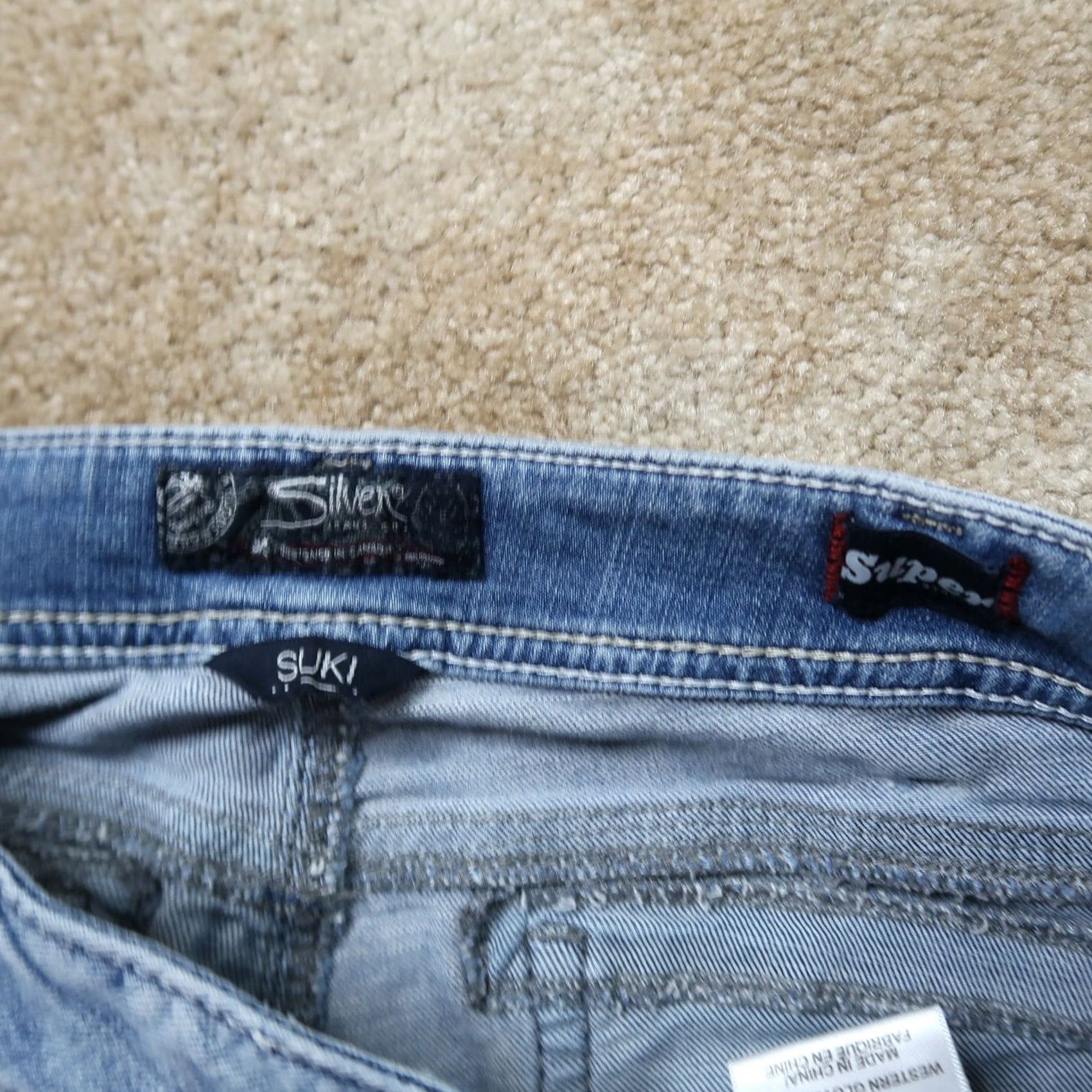 Silver Jeans Co. Silver Jeans Suki Capri Jeans Womens 31x22.5 Blue Stretch Denim Capris Slim Size 24" / US 00 / IT 34 - 5 Thumbnail