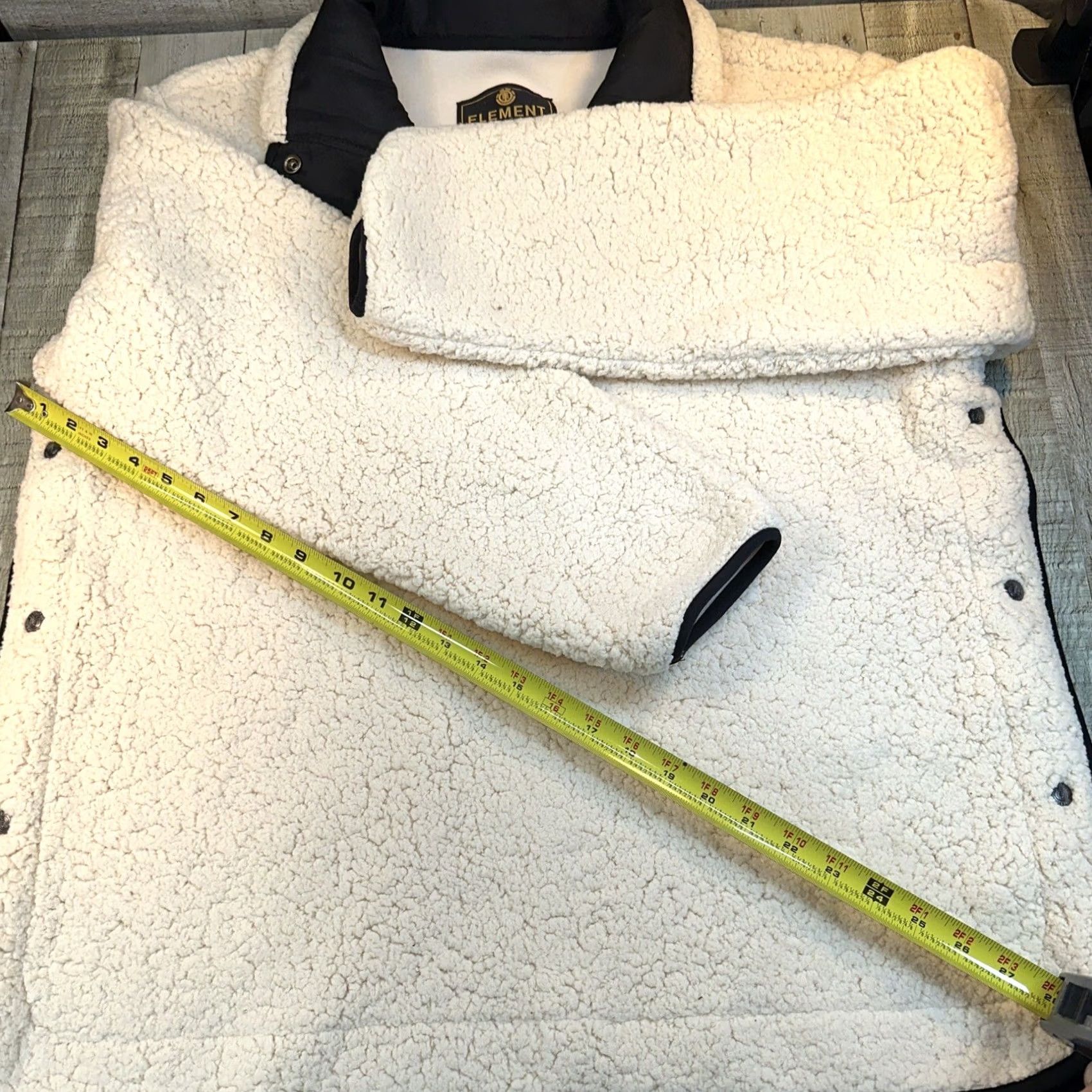 Element Element Sherpa Women’s Pullover Large Ivory “And Chill” Wolfboro J692WECS Size L / US 10 / IT 46 - 6 Thumbnail