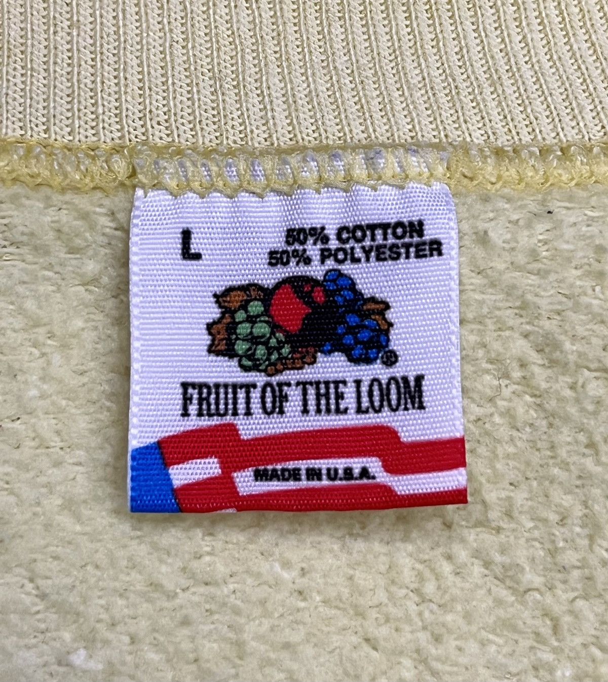 Fruit Of The Loom Rare Vintage Gucci Print FOTL Sweatshirt USA Made Size US L / EU 52-54 / 3 - 8 Thumbnail
