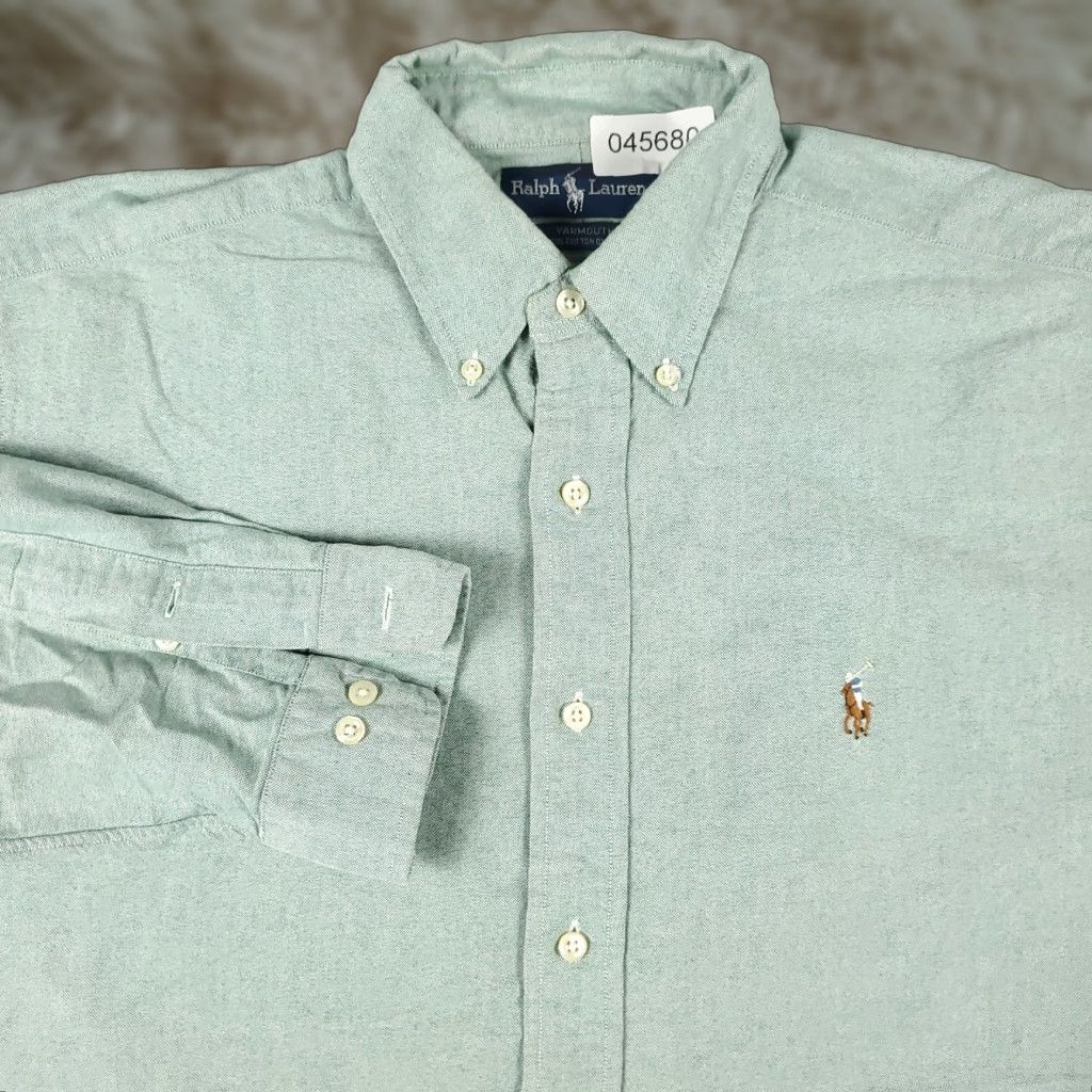Ralph Lauren Ralph Lauren Shirt Mens 16 Green Dress Button Up Long Sleeve Size 42R - 1 Thumbnail