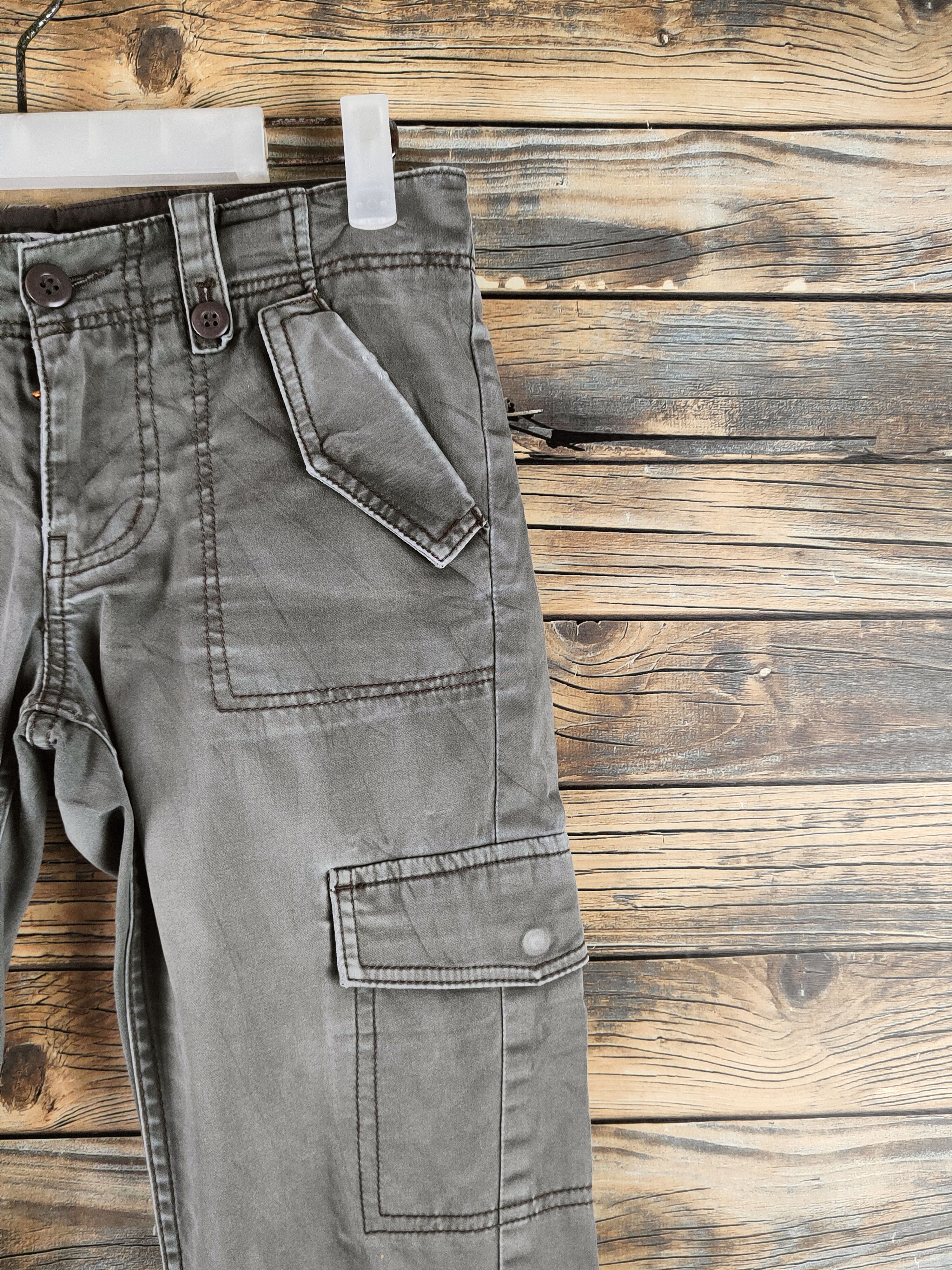 Japanese Brand DL Natural Beauty Brown Multipocket Cargo Pants #46-415 Size 27" / US 4 / IT 40 - 5 Thumbnail