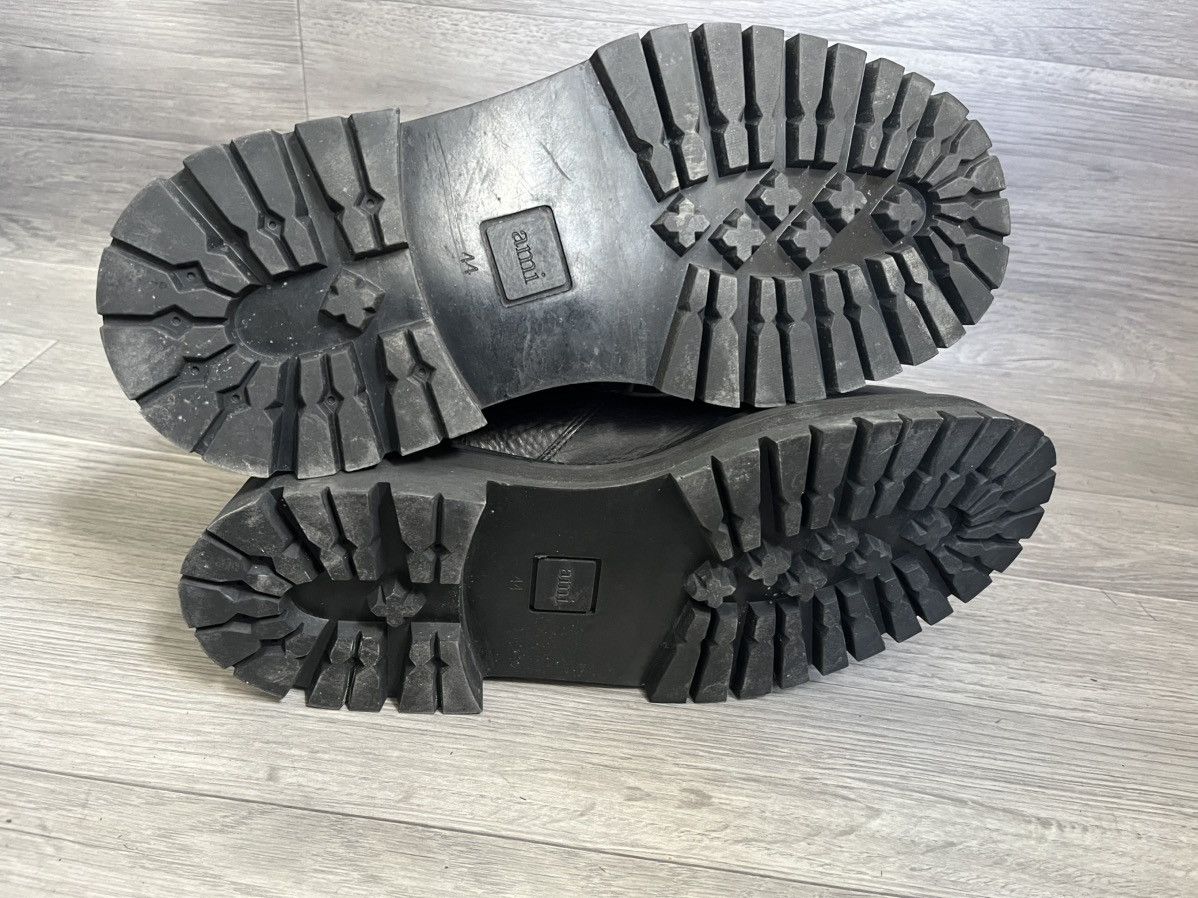 AMI Ami combat chunky leather boots ,balenciagademeulemeester Size US 11 / EU 44 - 8 Thumbnail