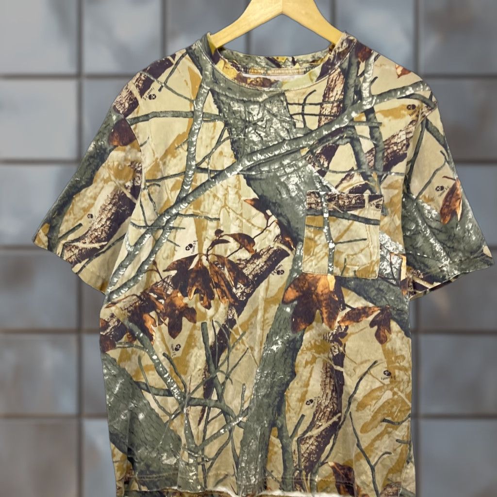 Realtree VINTAGE Real Tree Camo T-Shirt Large Men L Green Tshirt Size US L / EU 52-54 / 3 - 1 Thumbnail