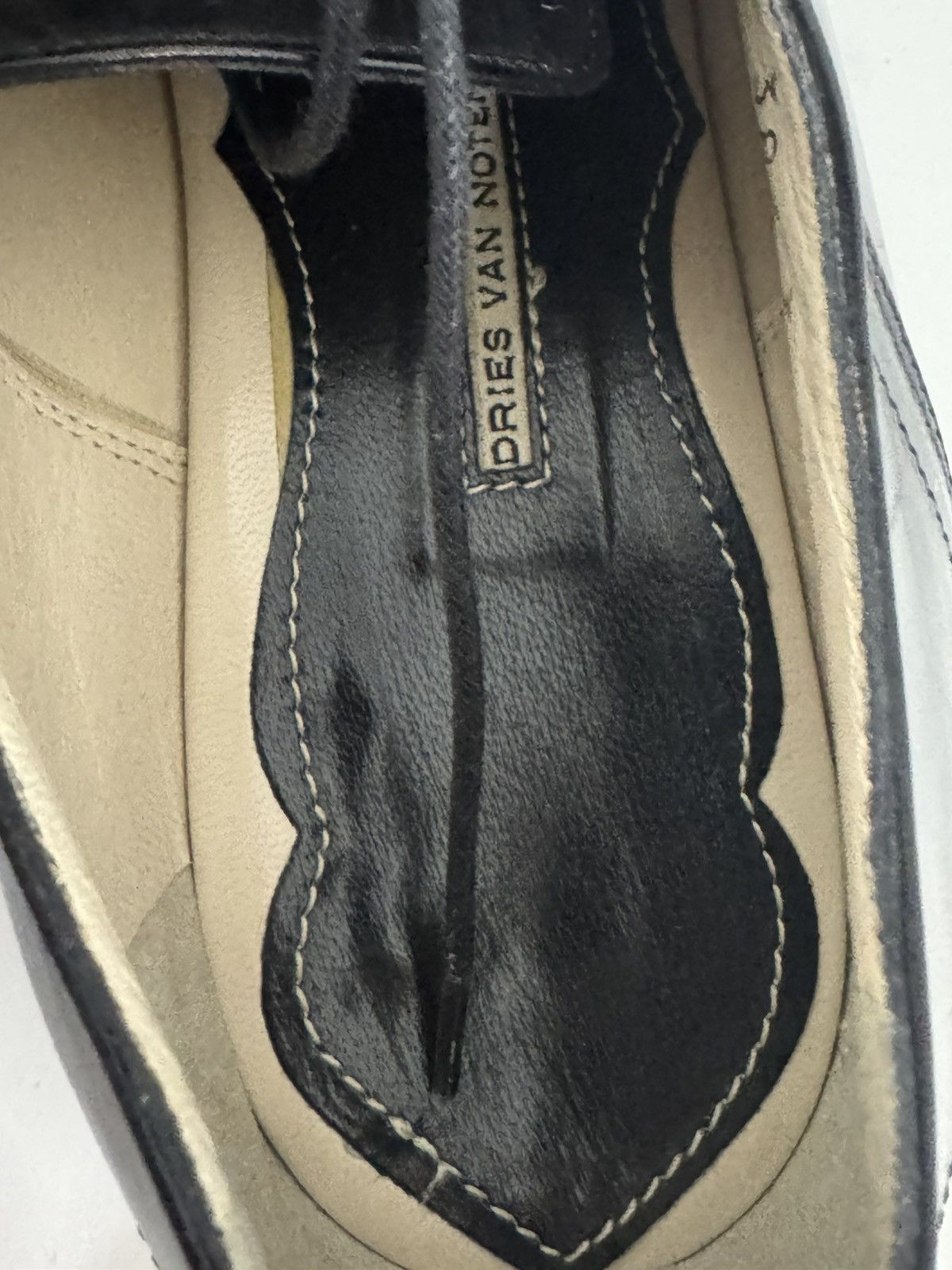 Dries Van Noten Dries Van Noten Women’s Black Cap Toe Oxfords Size US 8.5 / IT 38.5 - 14 Thumbnail