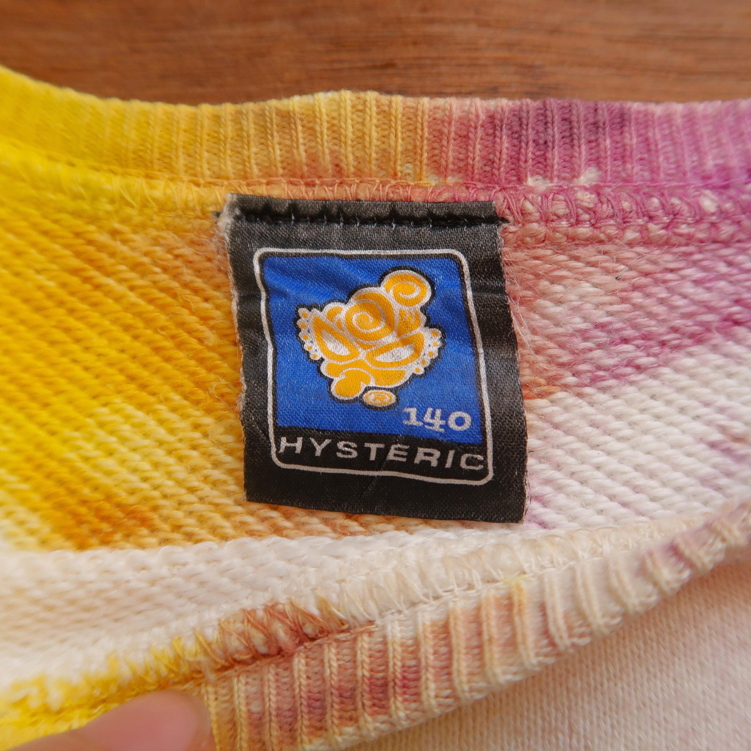 Hysteric Glamour 1990s Hysteric Glamour Mini Big Logo Tie Dye Sweatshirt Size US S / EU 44-46 / 1 - 4 Thumbnail