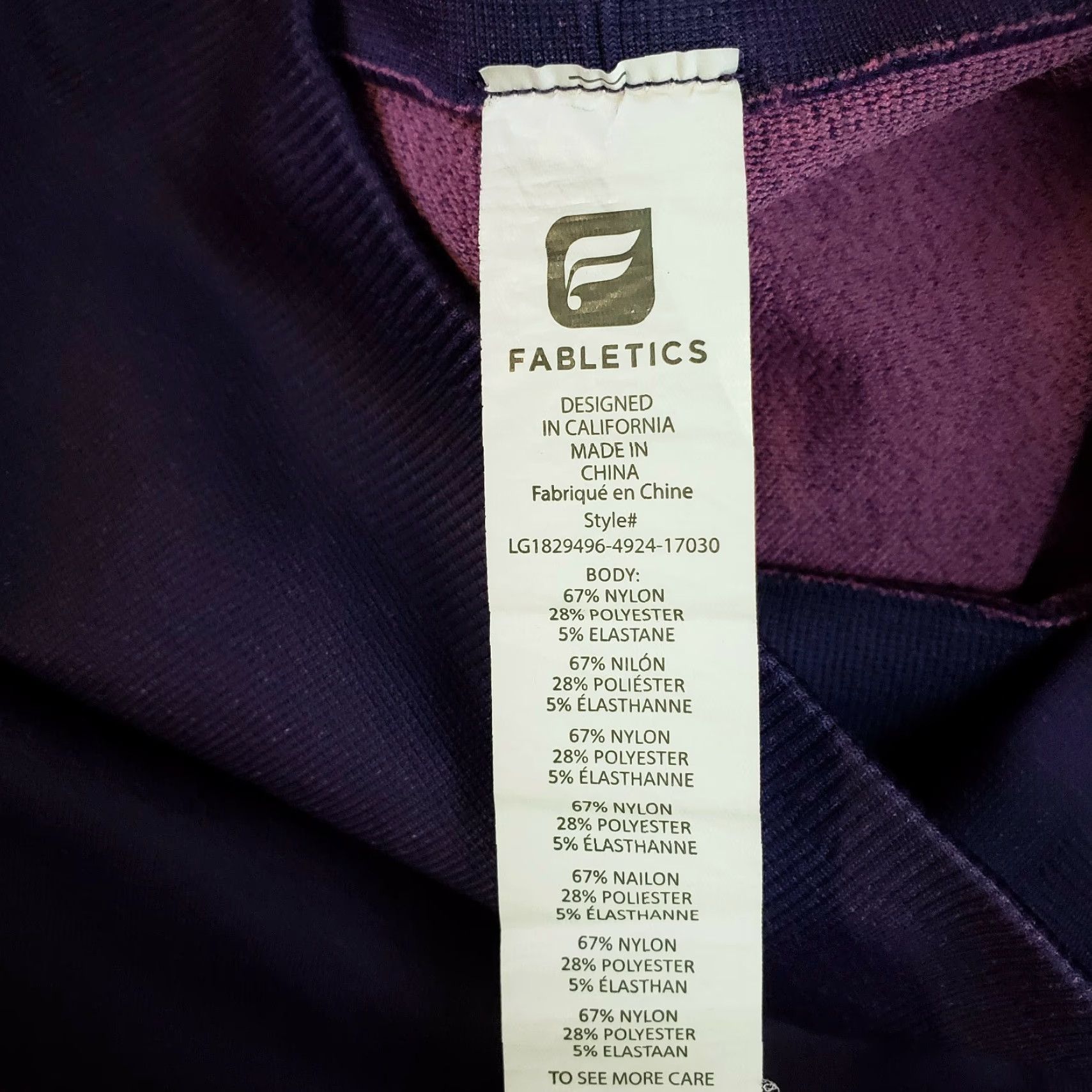 Fabletics Fabletics Womens High Waisted Seamless Cropped Leggings Sz S Purple Cropped leggings Womens Activewear 24 in Inseam 12.5" Waist Nylon Blend Capruple? Size 28" / US 6 / IT 42 - 6 Thumbnail