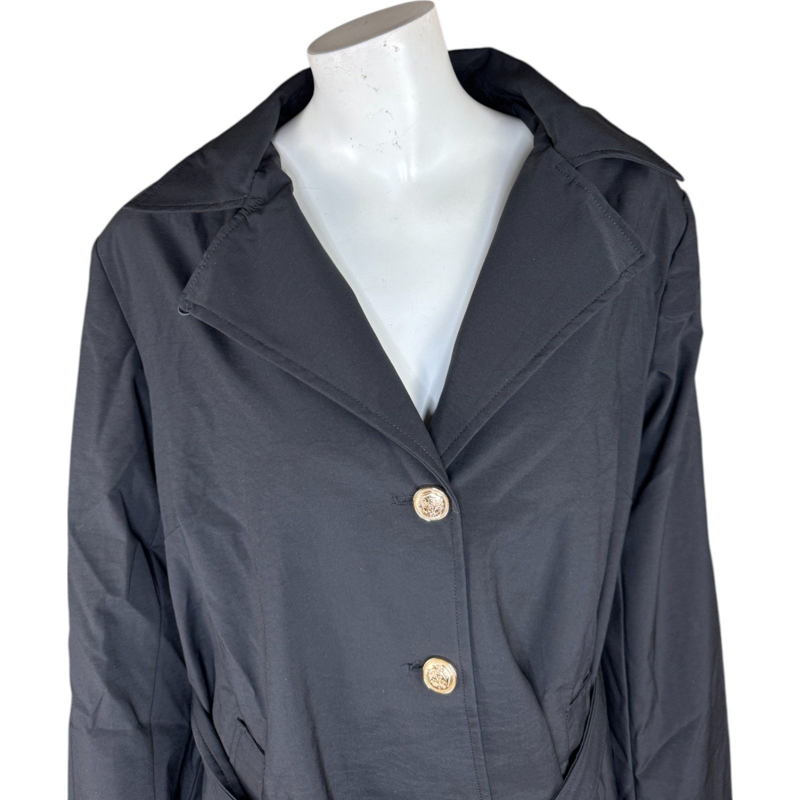 Other Dennis Basso Regular Water Resistant Trench Coat Black XL Size XL / US 12-14 / IT 48-50 - 2 Thumbnail