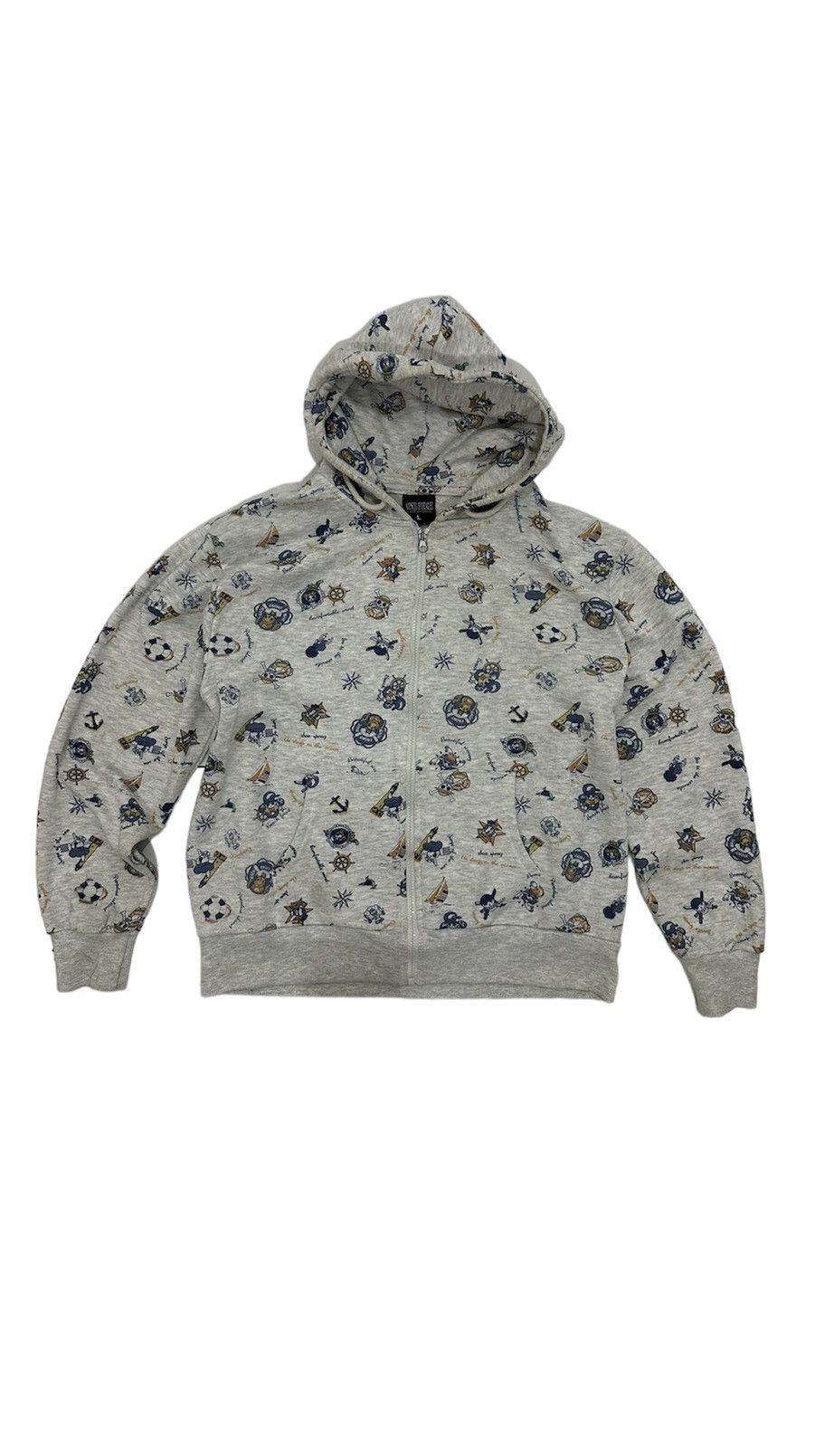 One Piece VTG Full Print One Piece Zipper Hoodie Size US L / EU 52-54 / 3 - 1 Thumbnail