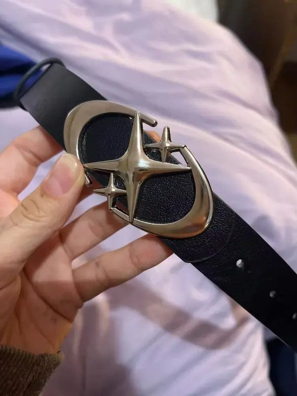Leather Chiyuri x Azumi Star Buckle PU Leather Belt Size ONE SIZE - 1 Thumbnail