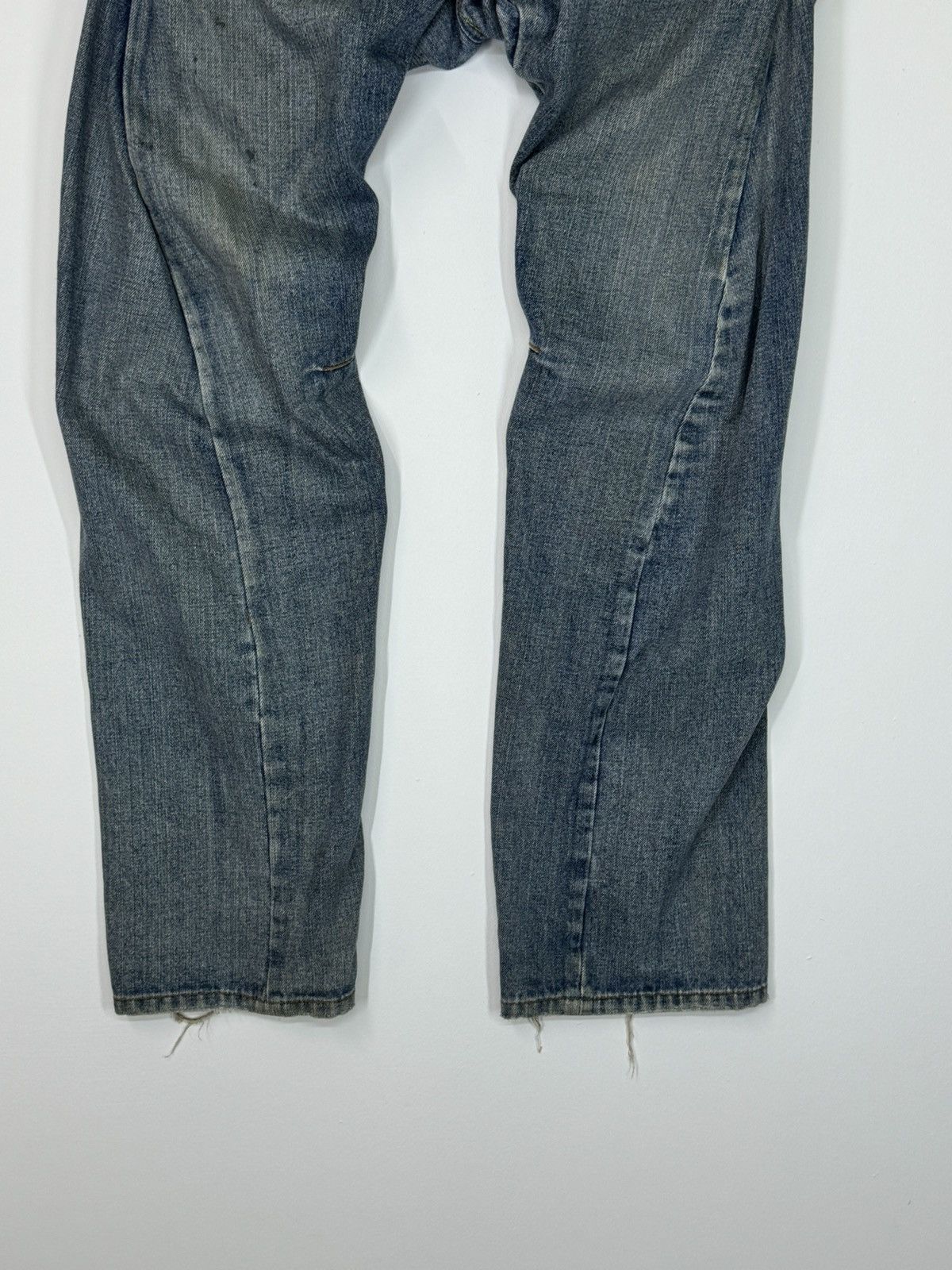Japanese Brand BREATH MINT DOUBLE WAIST DISTRESSED DENIM PANTS Size US 32 / EU 48 - 6 Thumbnail