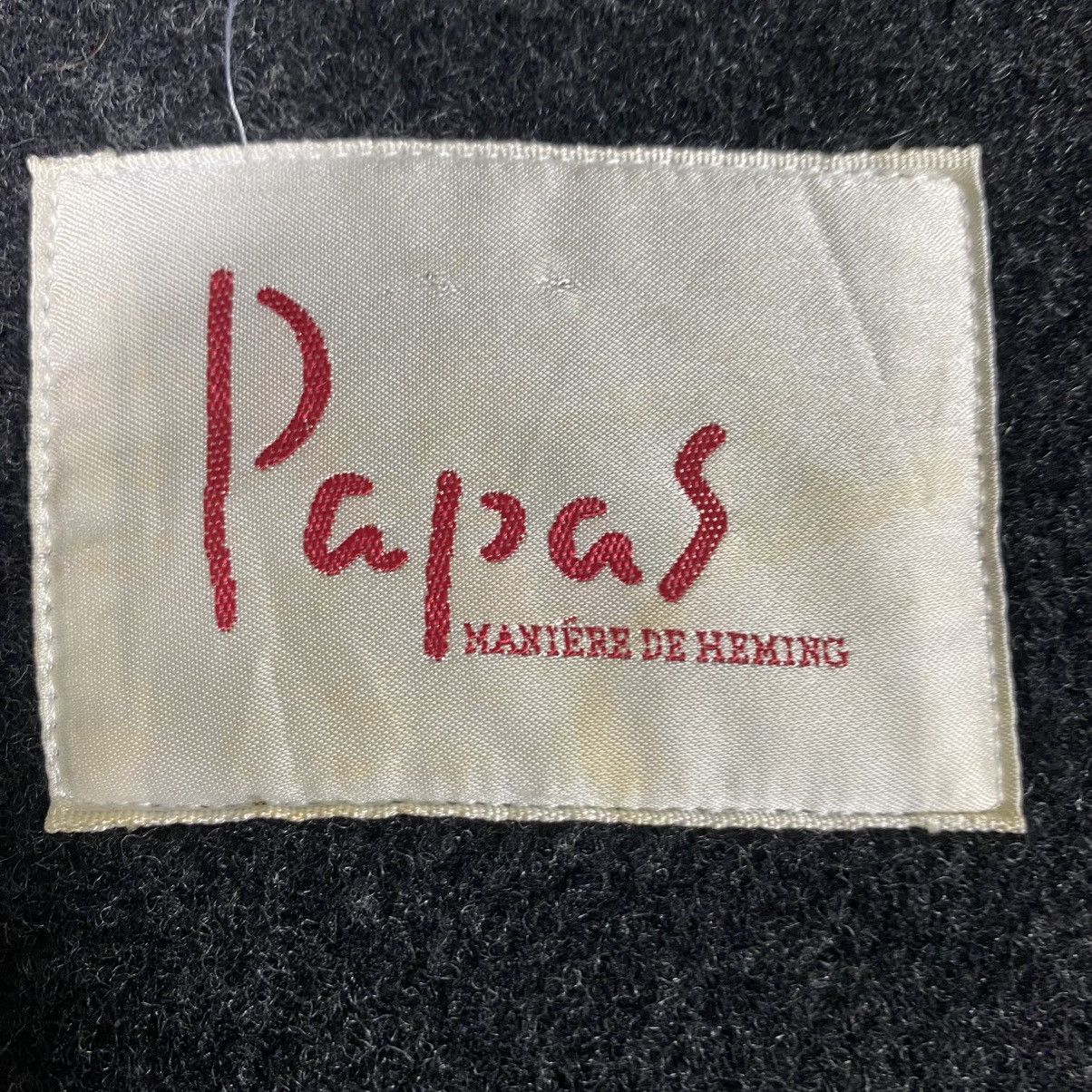 Japanese Brand Vintage Papas Duffle Coat Wool Hoodie Toggle Button Jacket Size US L / EU 52-54 / 3 - 10 Thumbnail