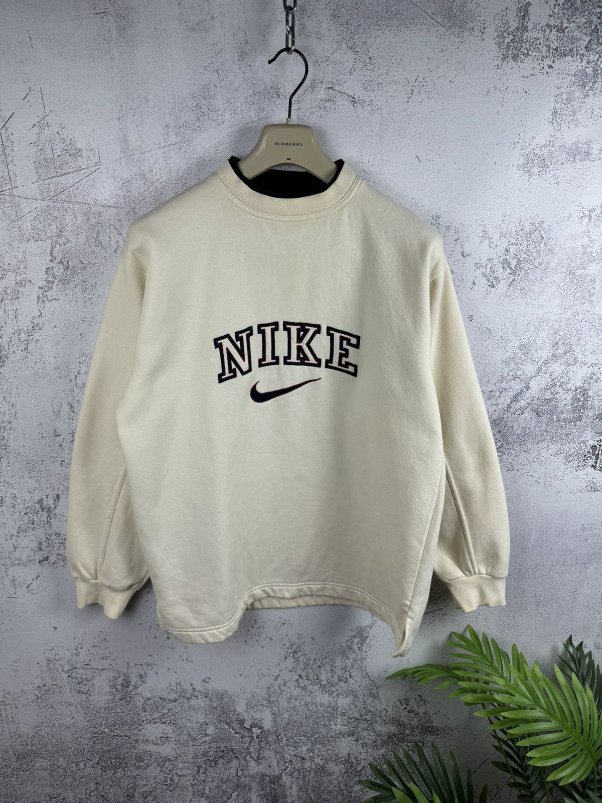 Designer × Vintage Nike vintage spellout sweatshirt Y2K Drill Style size L Size US L / EU 52-54 / 3 - 1 Thumbnail