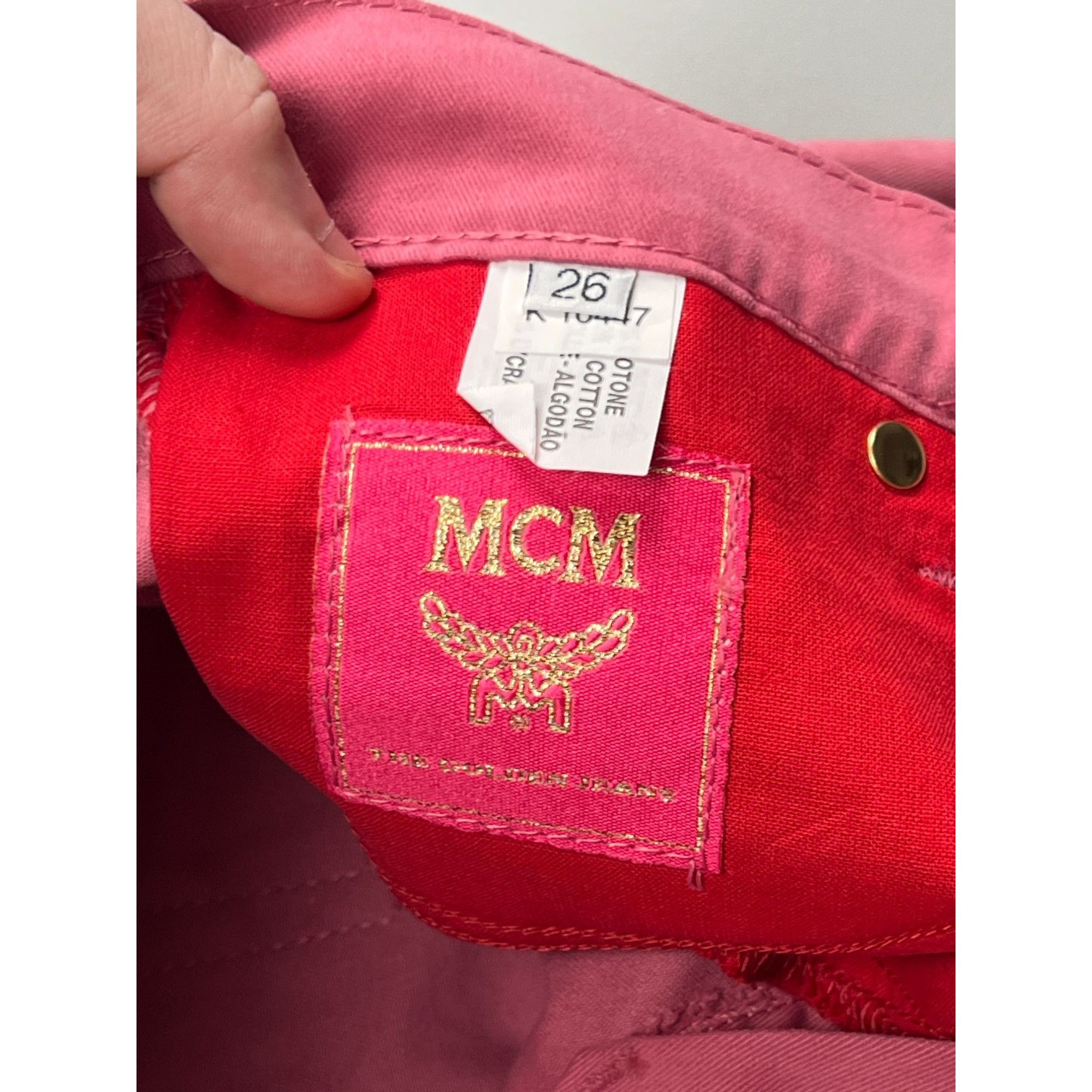 MCM MCM Pink Denim Pants Size 26 (Y0815) Size 26" / US 2 / IT 38 - 10 Thumbnail