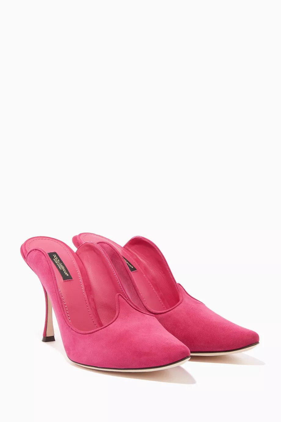 Dolce & Gabbana o1y0925 Spike Heel Mules in Pink Size US 7.5 / IT 37.5 - 1 Thumbnail