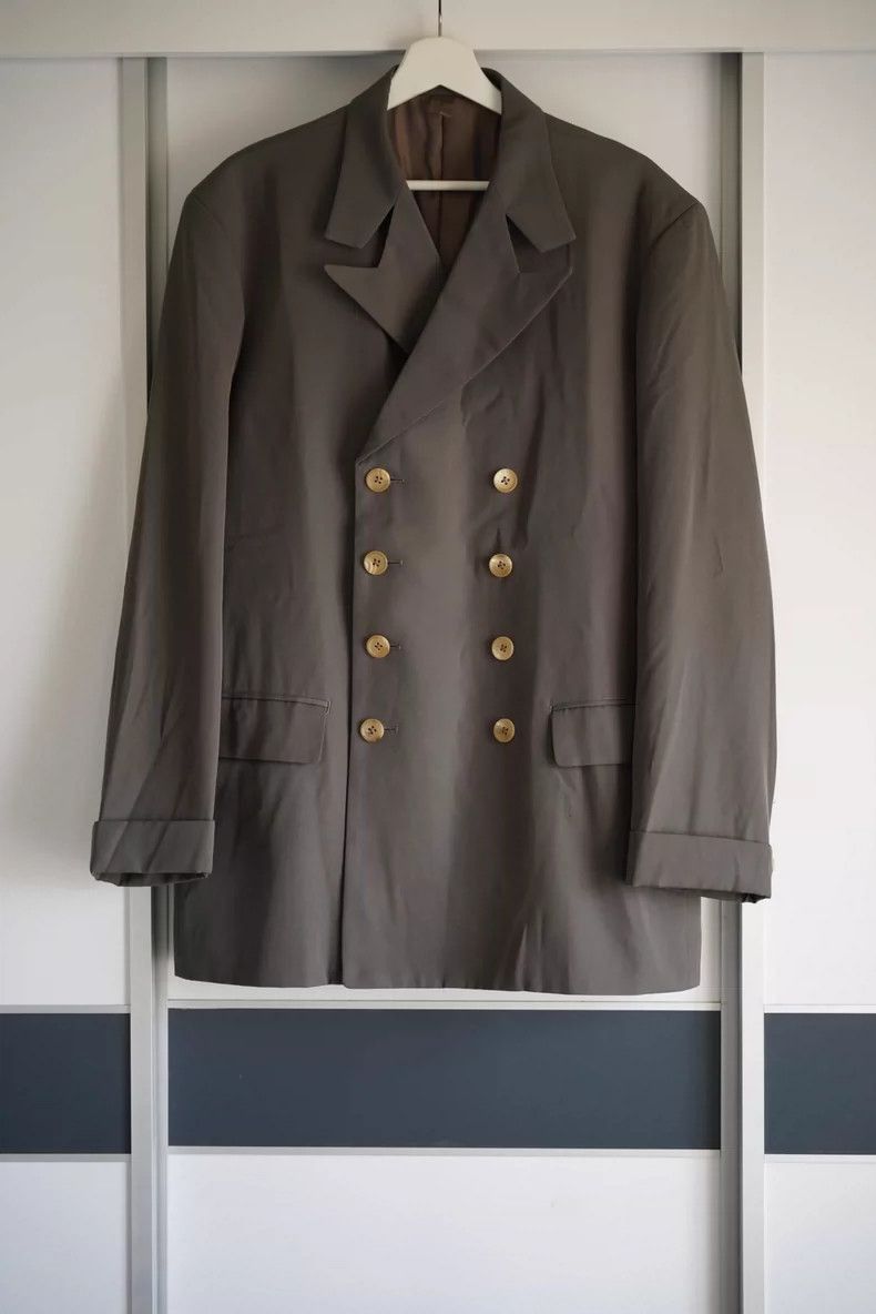 Yohji Yamamoto Yohji Yamamoto Double-Breasted Jacket in Gr