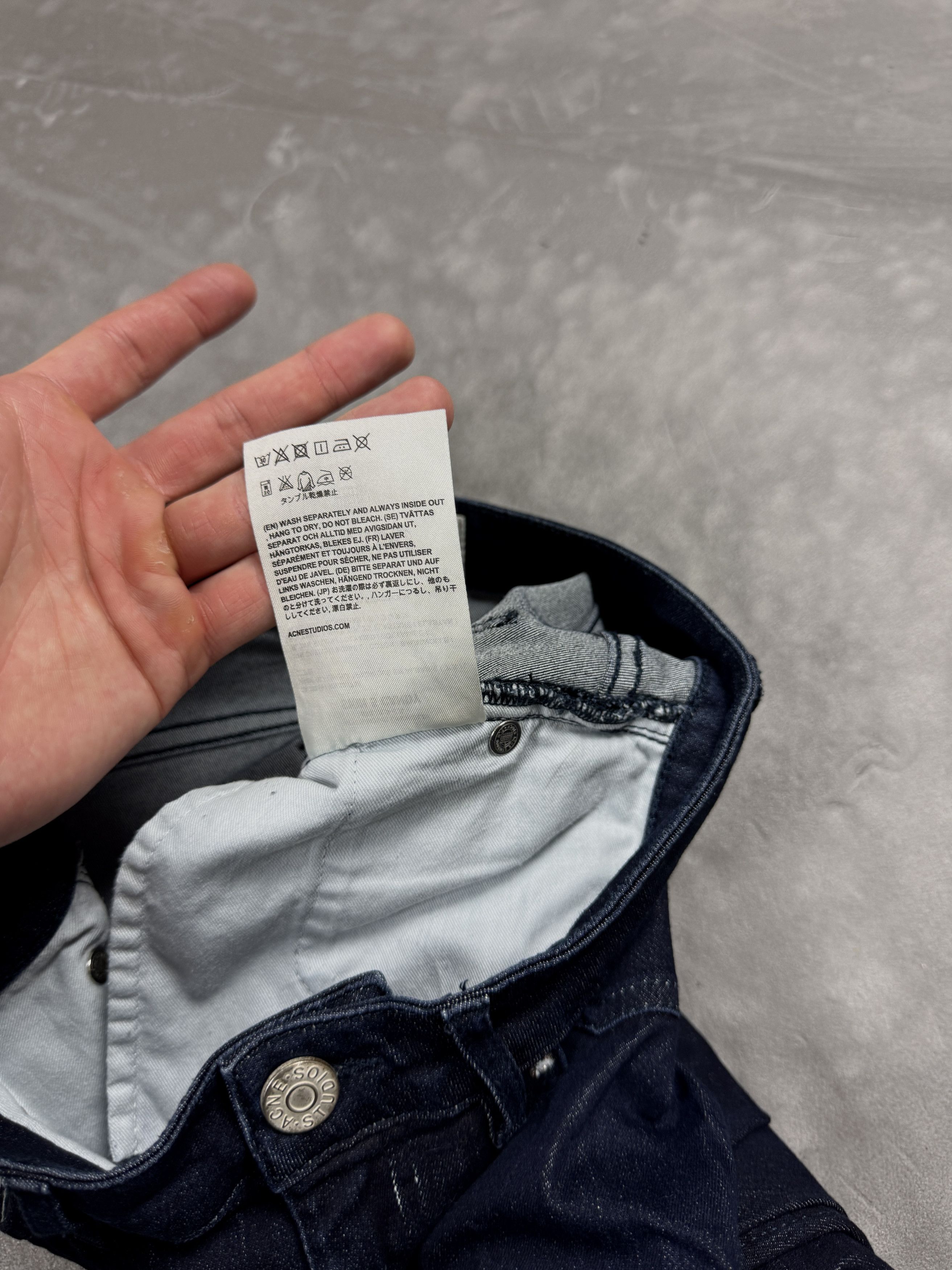 Acne Studios × Vintage Acne Studios navy slim fit denim jeans streetwear retro 90s Size 26" / US 2 / IT 38 - 6 Thumbnail