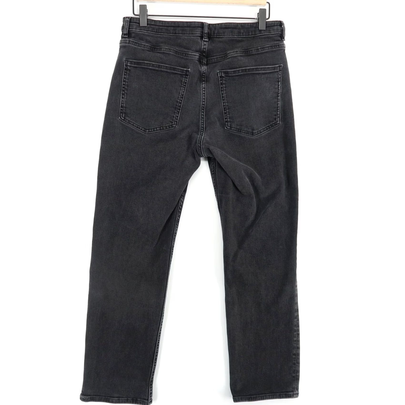 Cos COS Jeans Womens Slim Ankle 30 Black Wash Stretch Mid Rise Denim Size 30" / US 8 / IT 44 - 2 Thumbnail