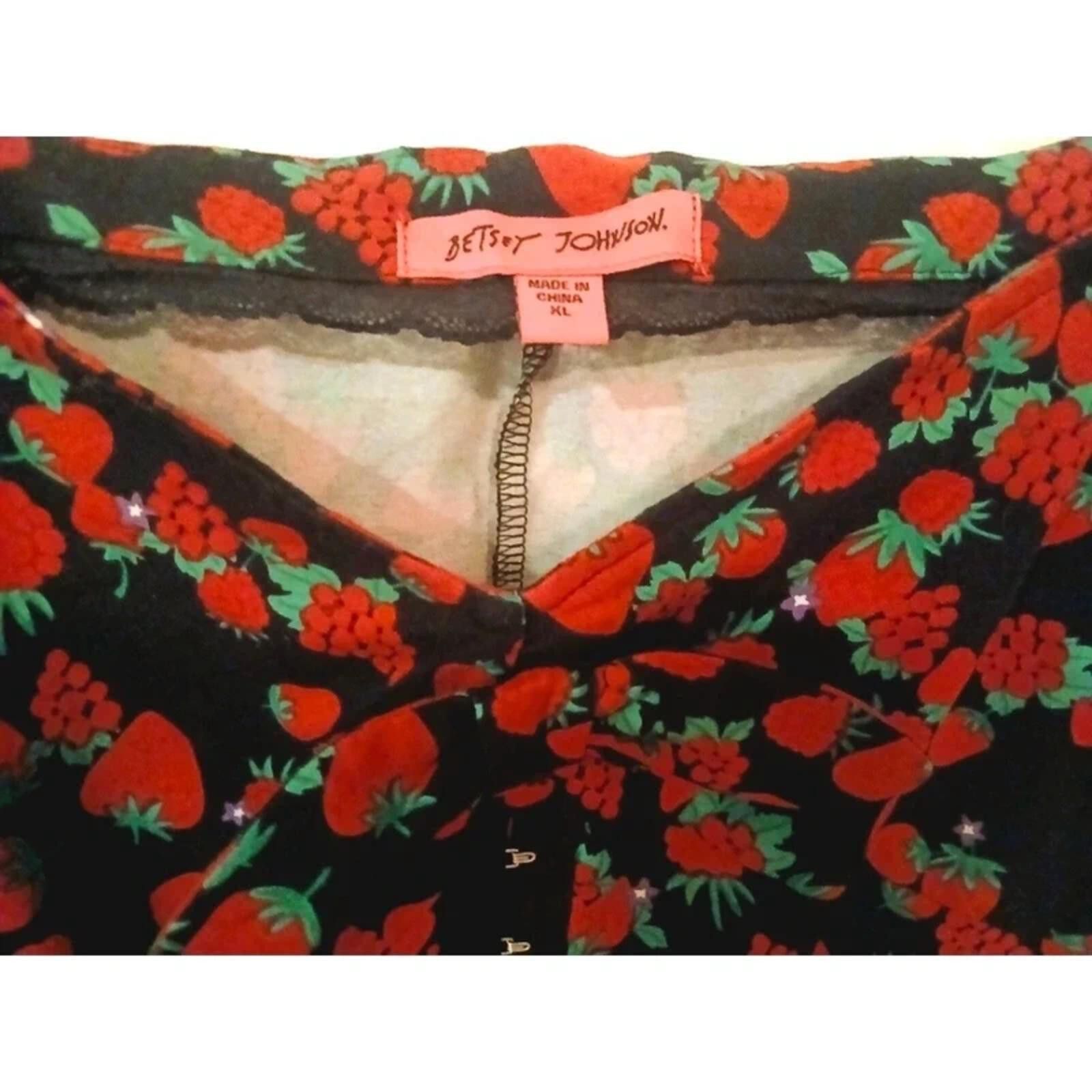 Other Betsey Johnson Strawberry Corset Dress XL Y2K Hook & Eye Size XL / US 12-14 / IT 48-50 - 5 Thumbnail