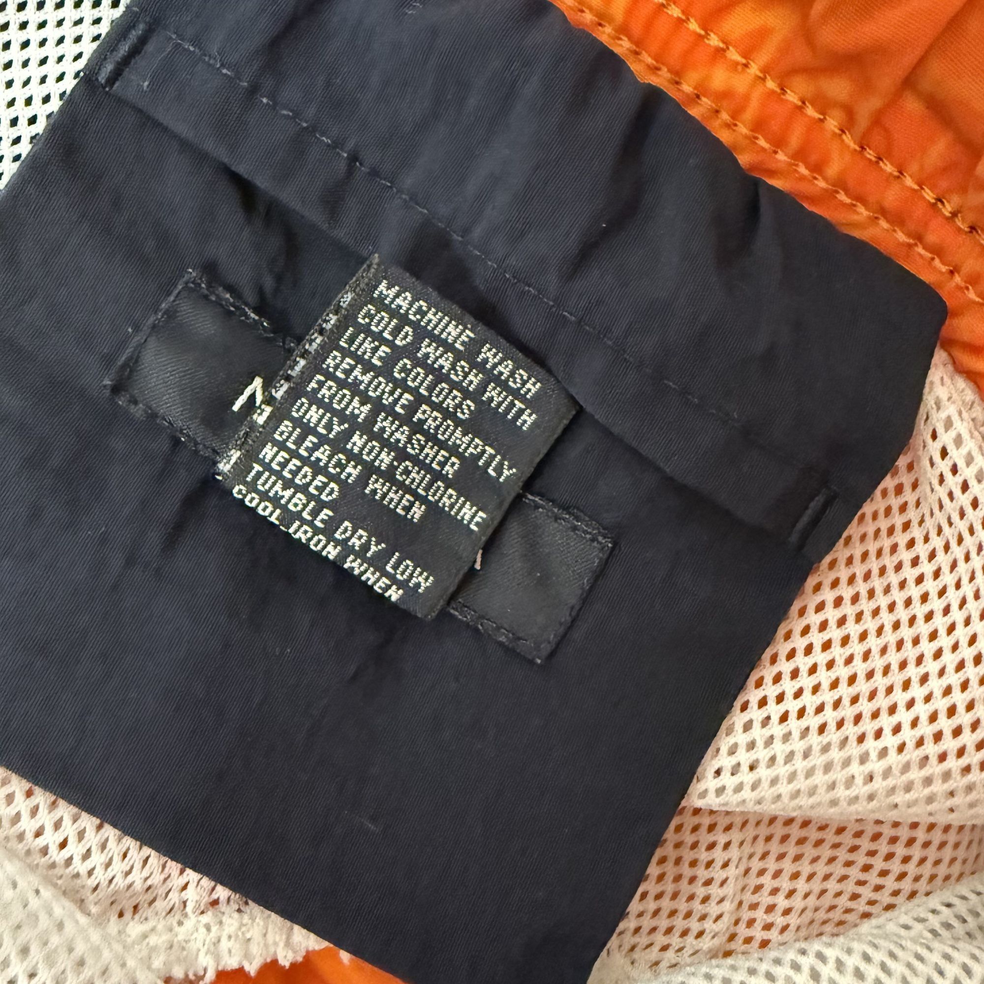 Nautica Vtg Nautica Swim Trunks Orange Blue COLOR BLOCK Shorts Size US 36 / EU 52 - 11 Thumbnail
