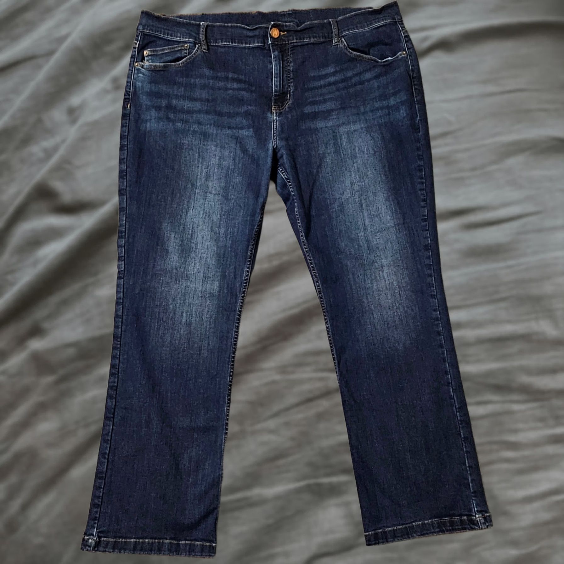 Vintage Mugsy Jeans Mugsy Stretch Jeans Blue Dark Wash Straight Leg Men's 42 x 30 Jeans Shirt? Size US 42 / EU 58 - 1 Thumbnail