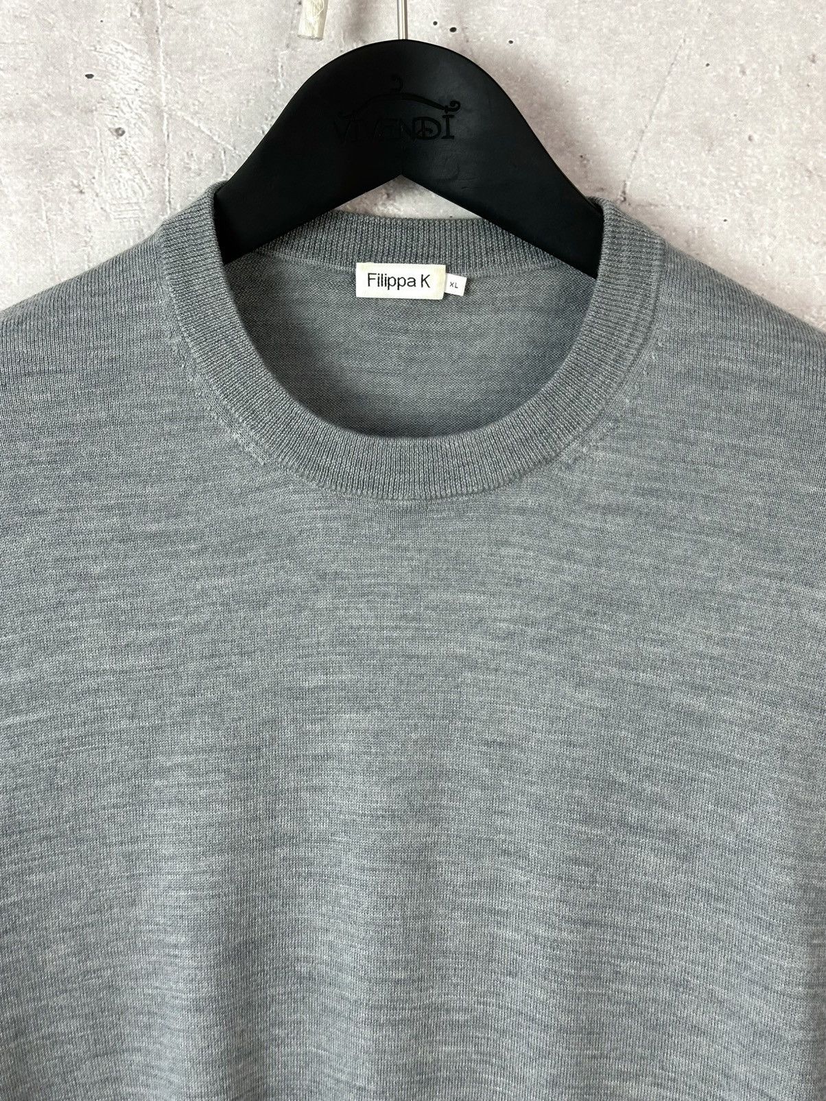 Filippa K Filippa K Grey Wool Knit Long Sleeve Men’s Sweater Size US XL / EU 56 / 4 - 3 Thumbnail