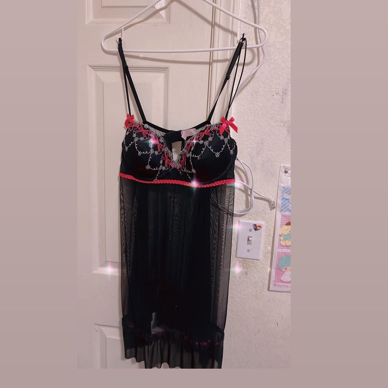 Other XL Lacy Slip Dress with black and Hot Pink Colorway Size XL / US 12-14 / IT 48-50 - 1 Thumbnail