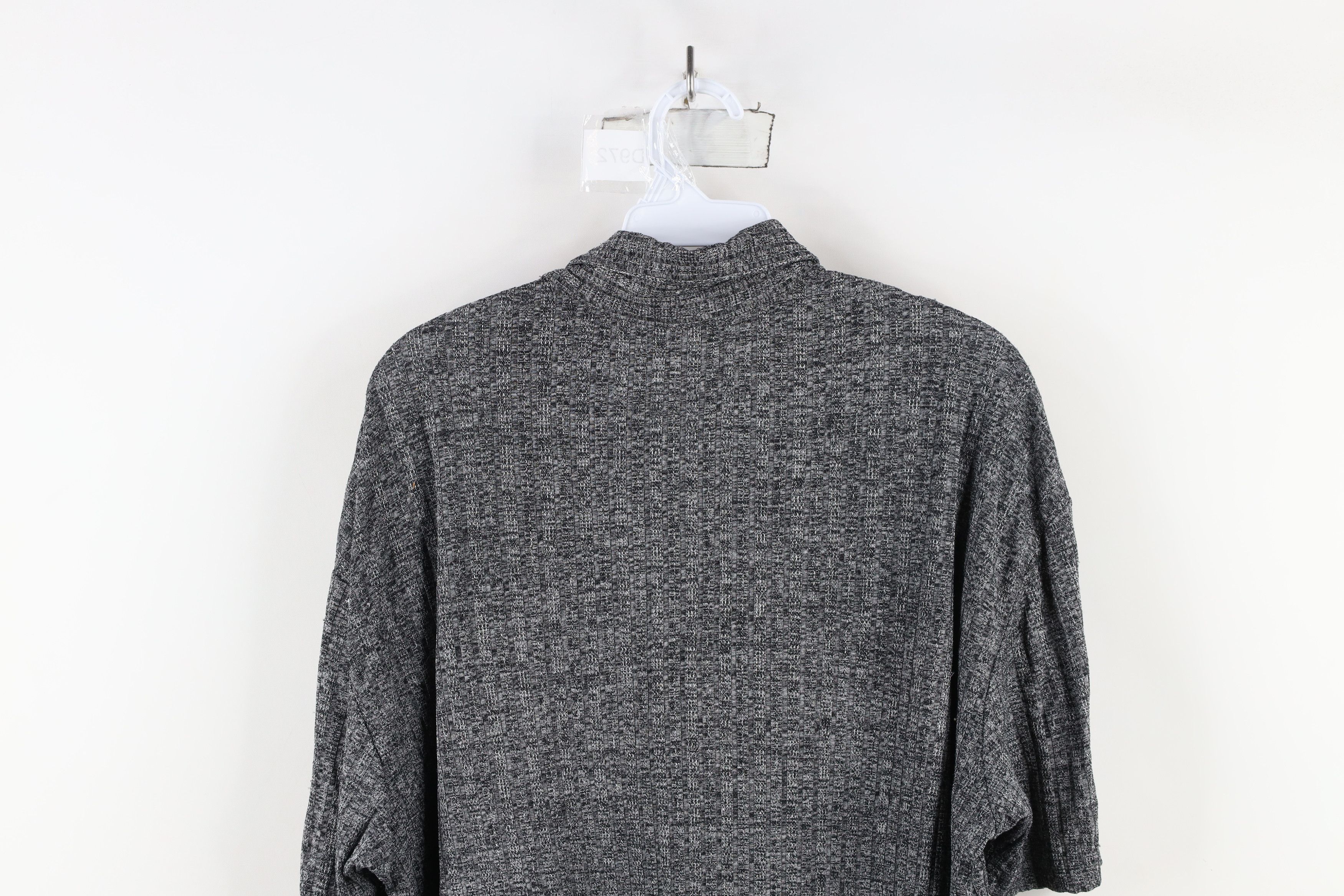 Vintage Vintage 90s Streetwear Ribbed Knit Half Zip Dance Rave Polo Size US XL / EU 56 / 4 - 9 Thumbnail