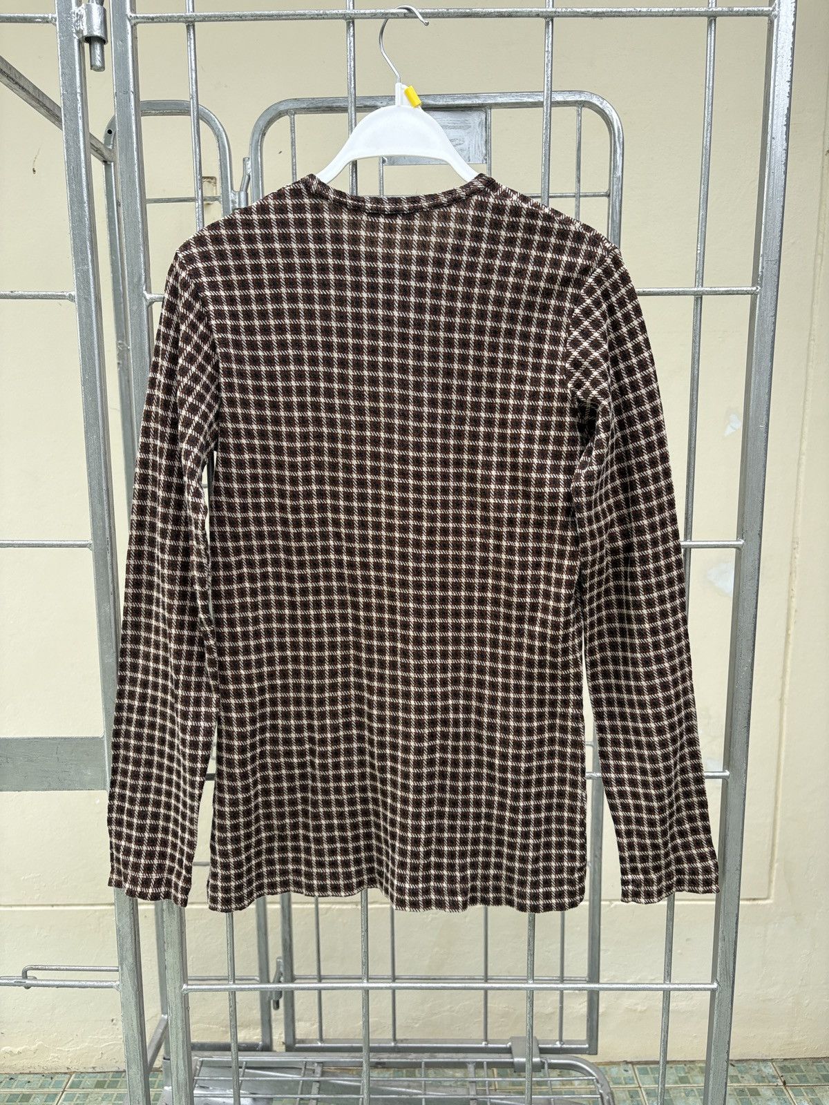 Tricot Comme des Garcons Comme des Garcons plaid bottom up long sleeves tee Size M / US 6-8 / IT 42-44 - 9 Thumbnail