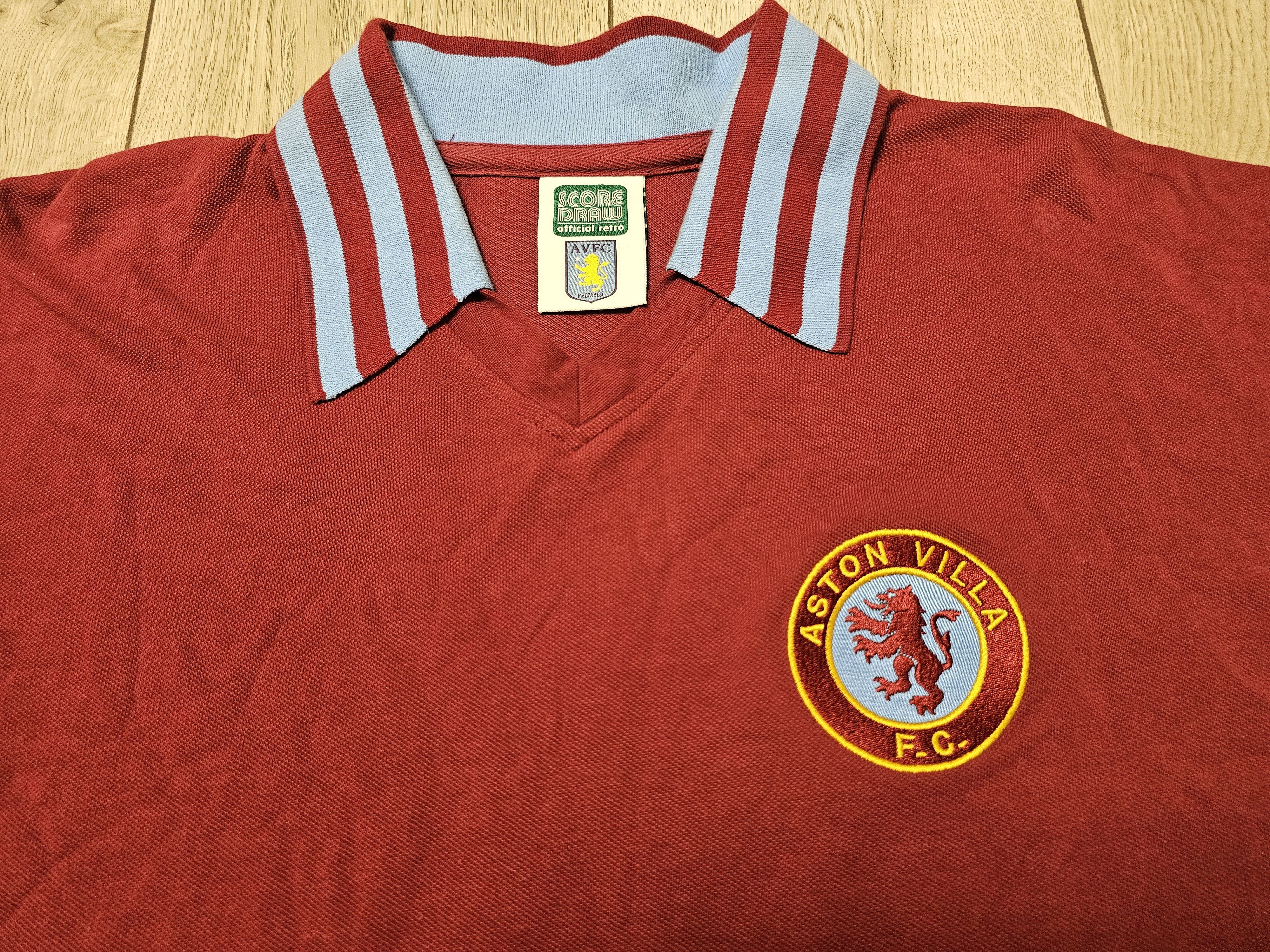 All Sport × Vintage ASTON VILLA 1974 1975 HOME FOOTBALL SHIRT SOCCER JERSEY Size US L / EU 52-54 / 3 - 3 Thumbnail