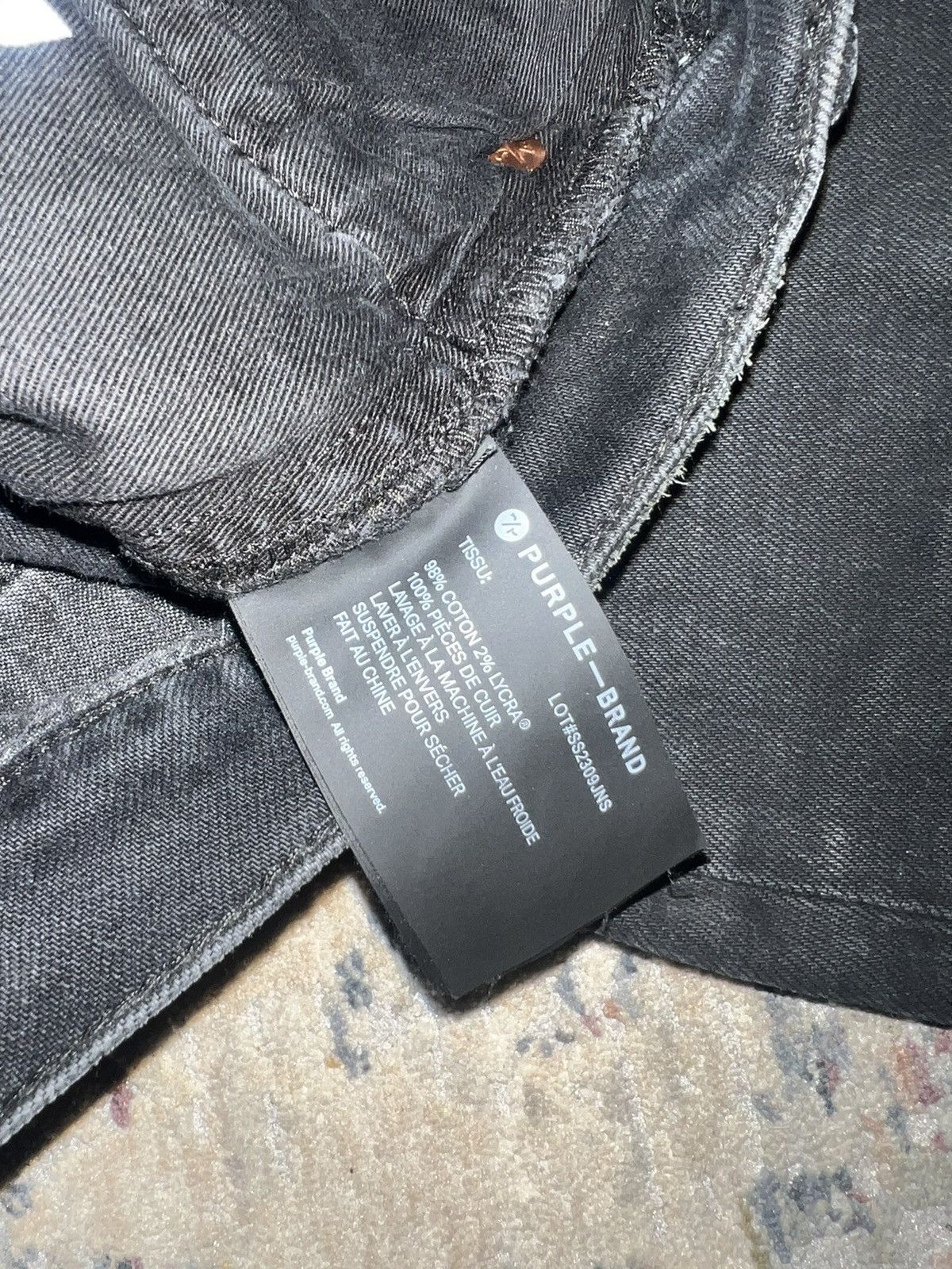 Purple × Purple Brand Purple Brand Black Denim Jeans P001 Sz 36 Size US 36 / EU 52 - 6 Thumbnail