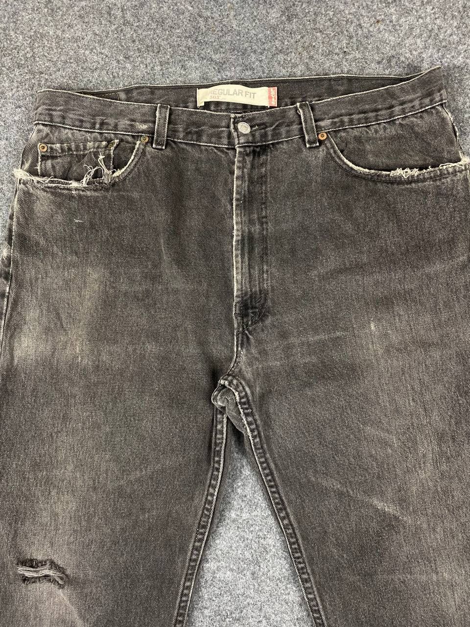 Levi's vintage levis 505 regular fit distressed denim nice design Size US 38 / EU 54 - 8 Thumbnail