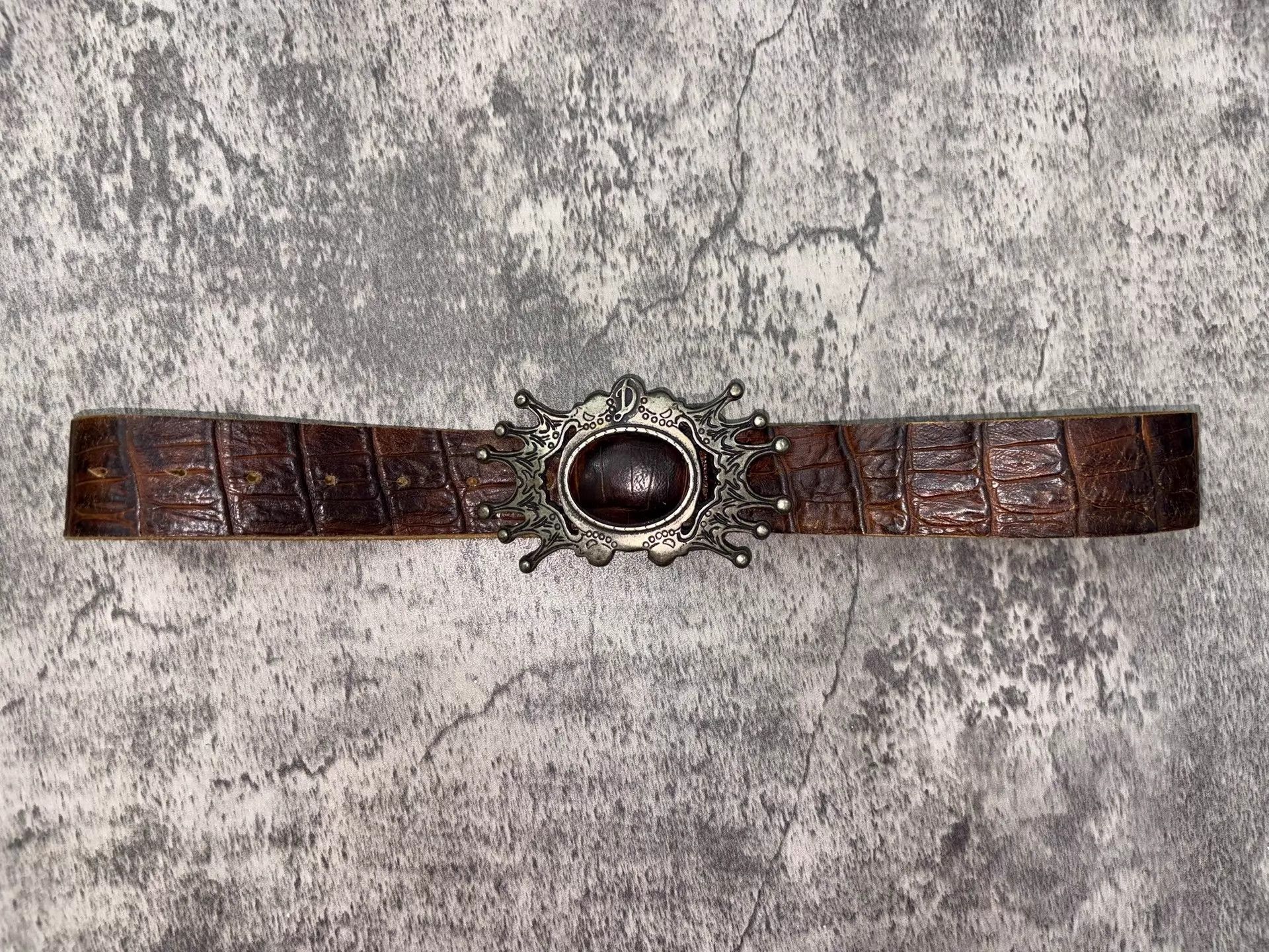 Diesel Diesel Vintage Spiked Metal Buckle Leather Waist Belt Size ONE SIZE - 1 Thumbnail