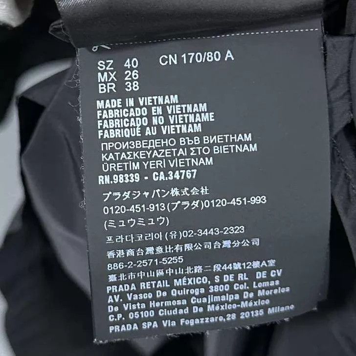 Prada PRADA Triangle Logo Nylon Waist Zip-Up Jacket 40 Size S / US 4 / IT 40 - 6 Thumbnail