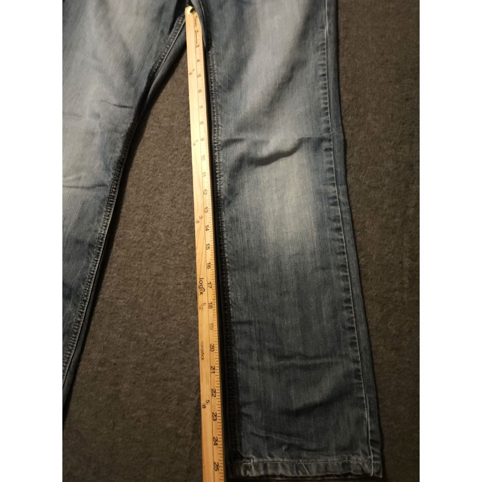 Buffalo David Bitton VINTAGE Buffalo David Bitton Jeans Slim Straight Jeans Women's 12 Blue Thick Stitch Size 34" / US 12 / IT 48 - 4 Thumbnail
