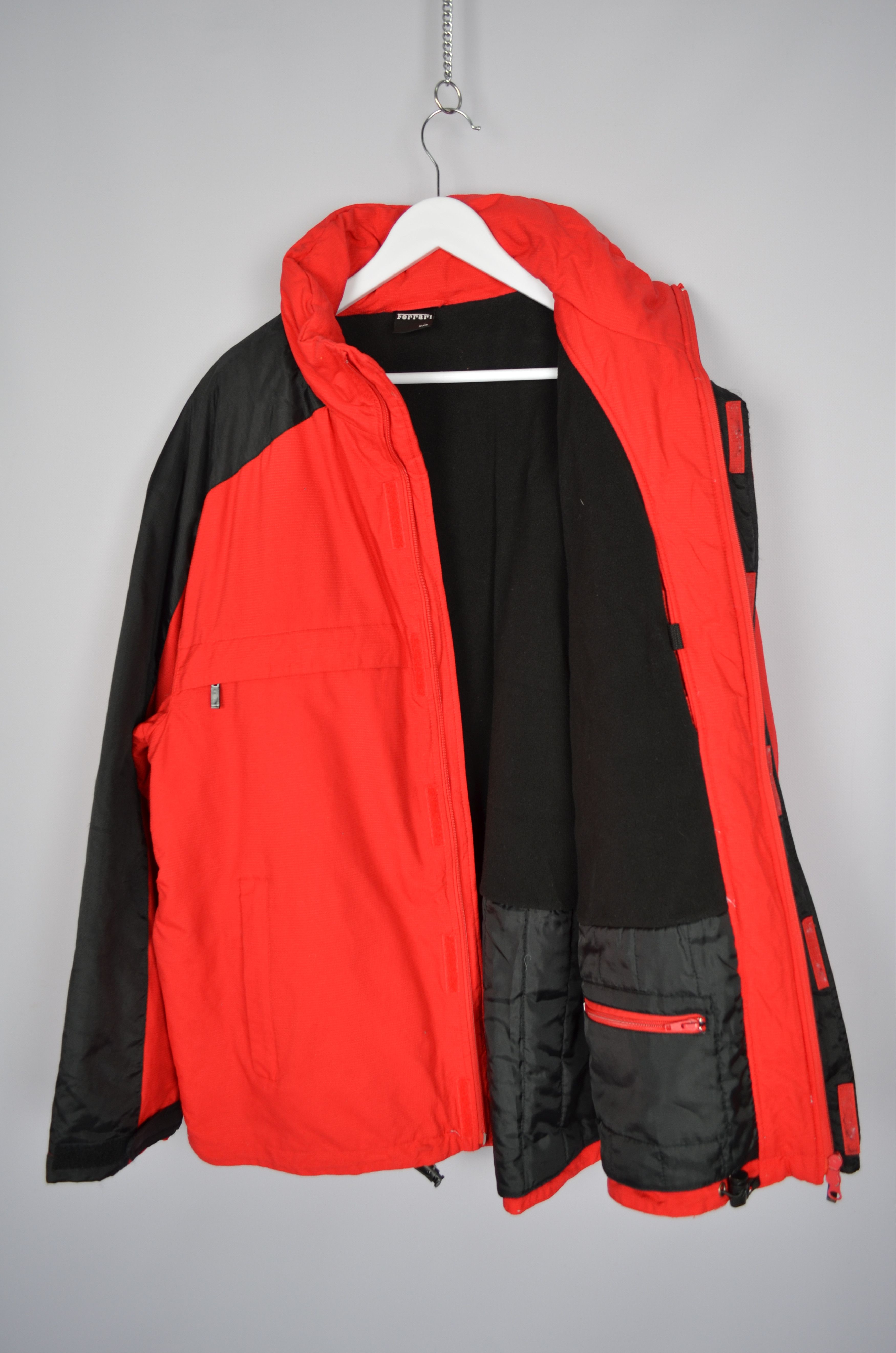 Ferrari Vintage Ferrari Racing Hooded Full Zip Red Logo Jacket XXL Size US XXL / EU 58 / 5 - 12 Thumbnail