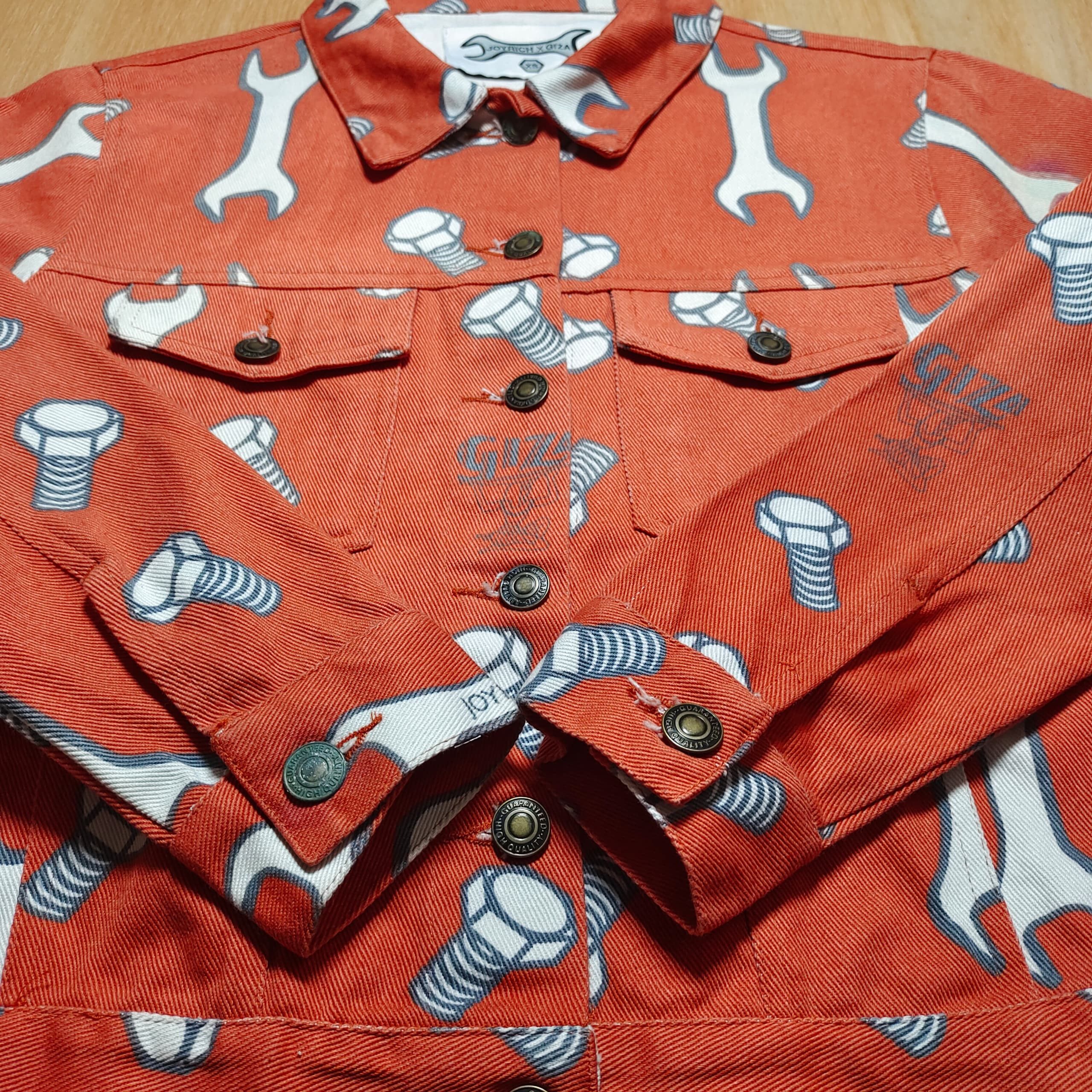 Joyrich JOYRICH X GIZA TRUCKER DENIM XS ORANGE JACKET Size XS / US 0-2 / IT 36-38 - 4 Thumbnail