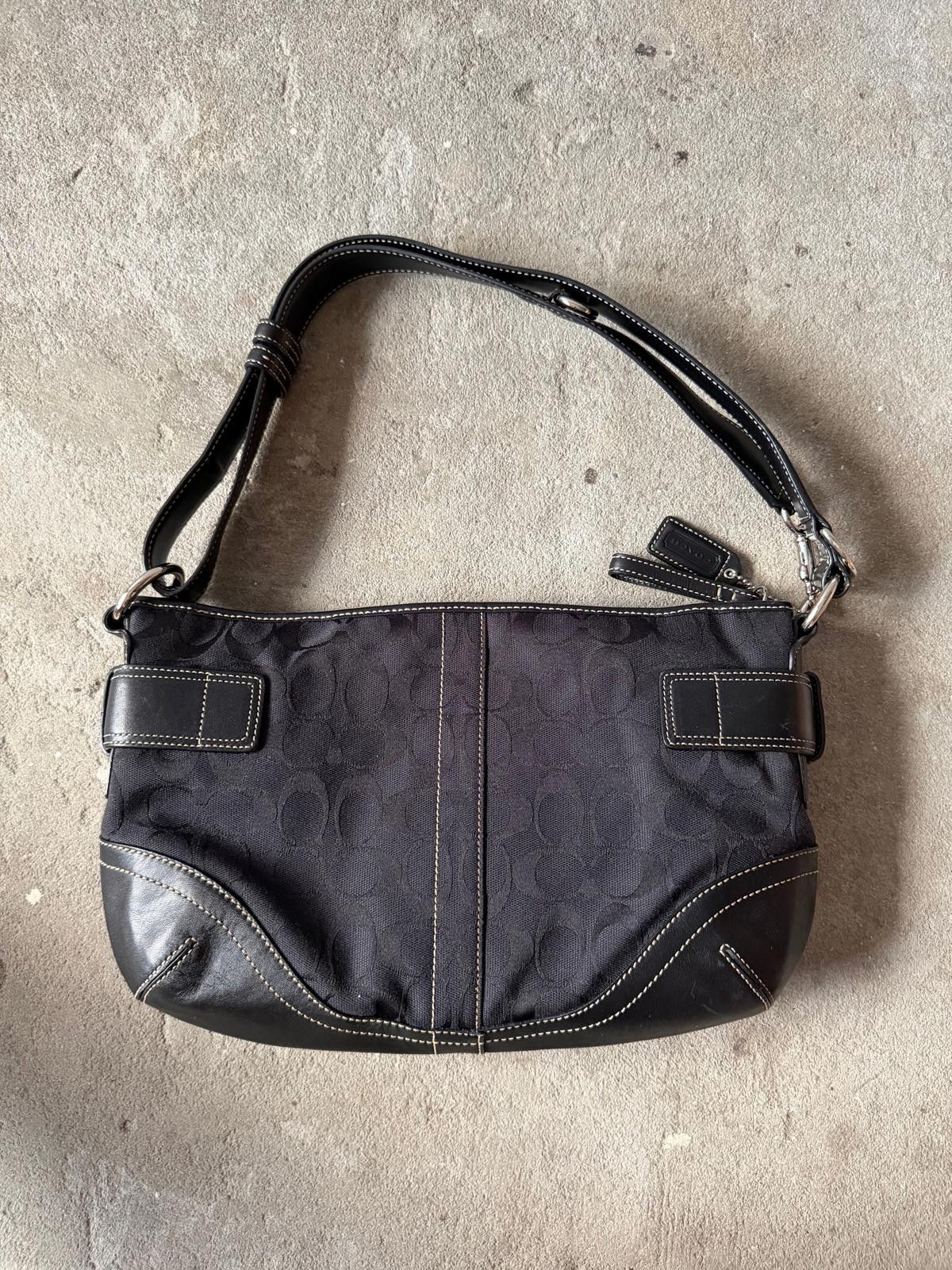 Coach Coach 2Way Signature Sufflette Shoulder Bag Black Size ONE SIZE - 5 Thumbnail