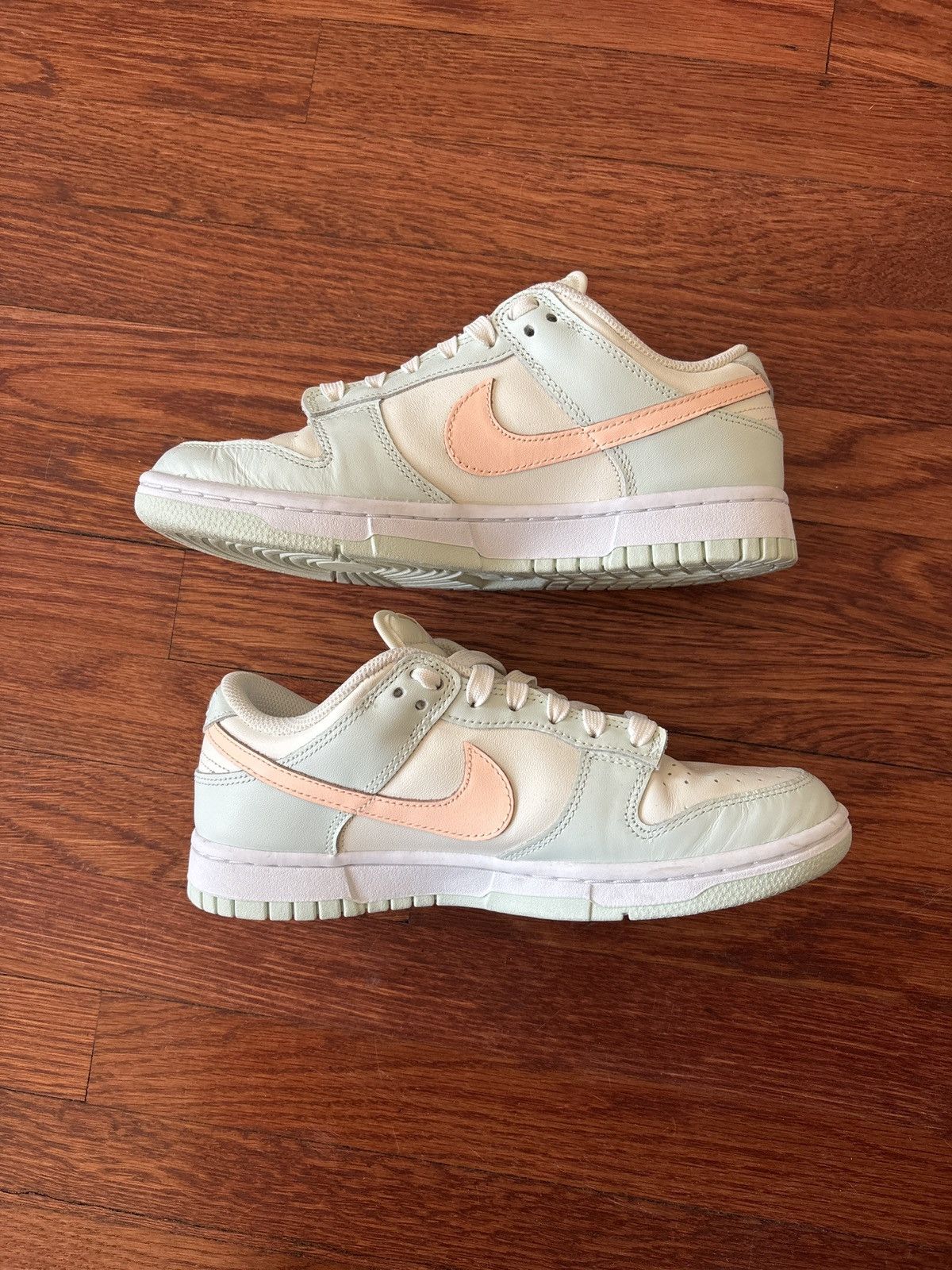 Nike Barely Green Crimson Tint Low Dunks Size US W