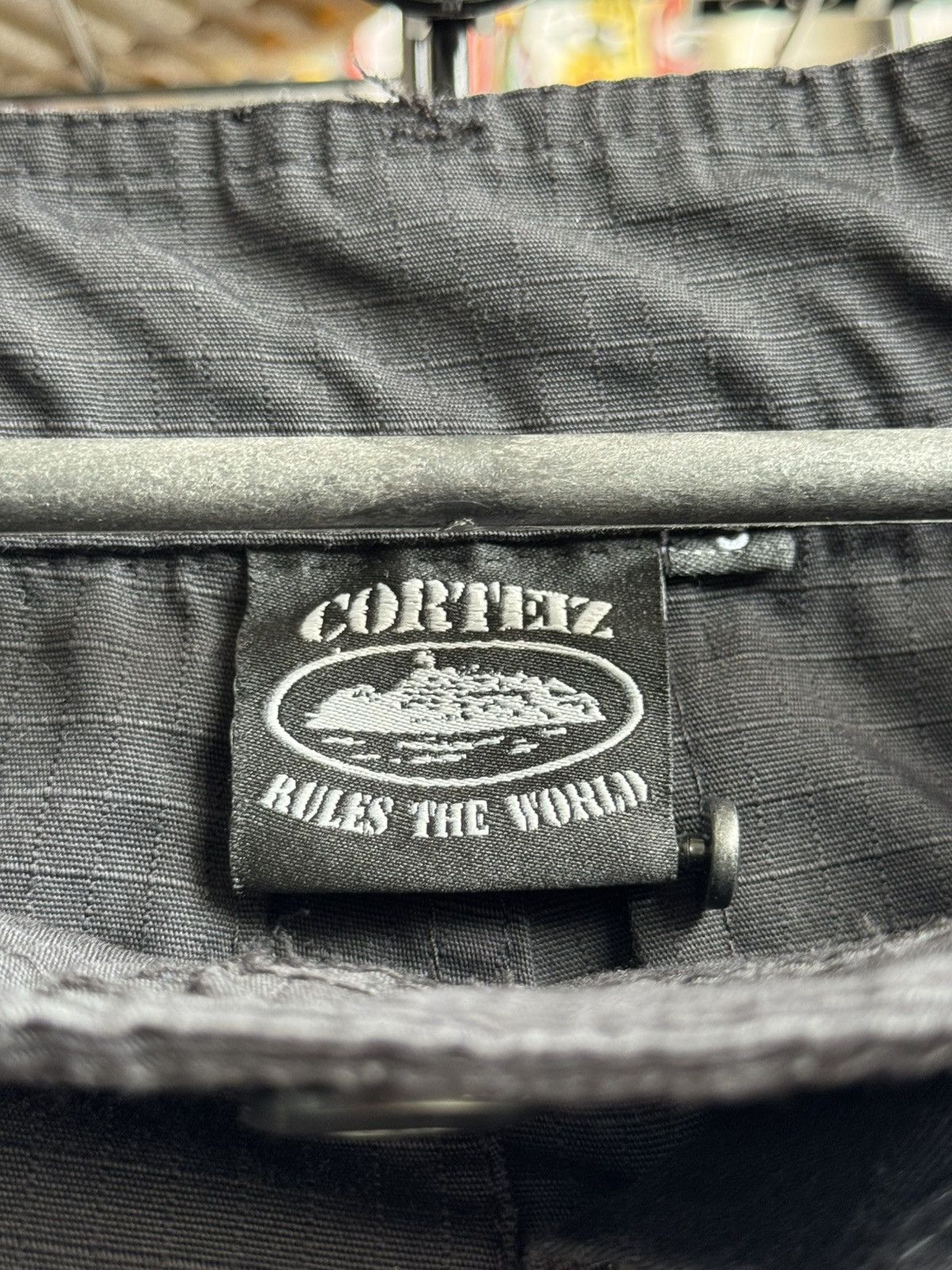 Corteiz Corteiz Cargo Big Logo Black Pants Size US 30 / EU 46 - 8 Thumbnail