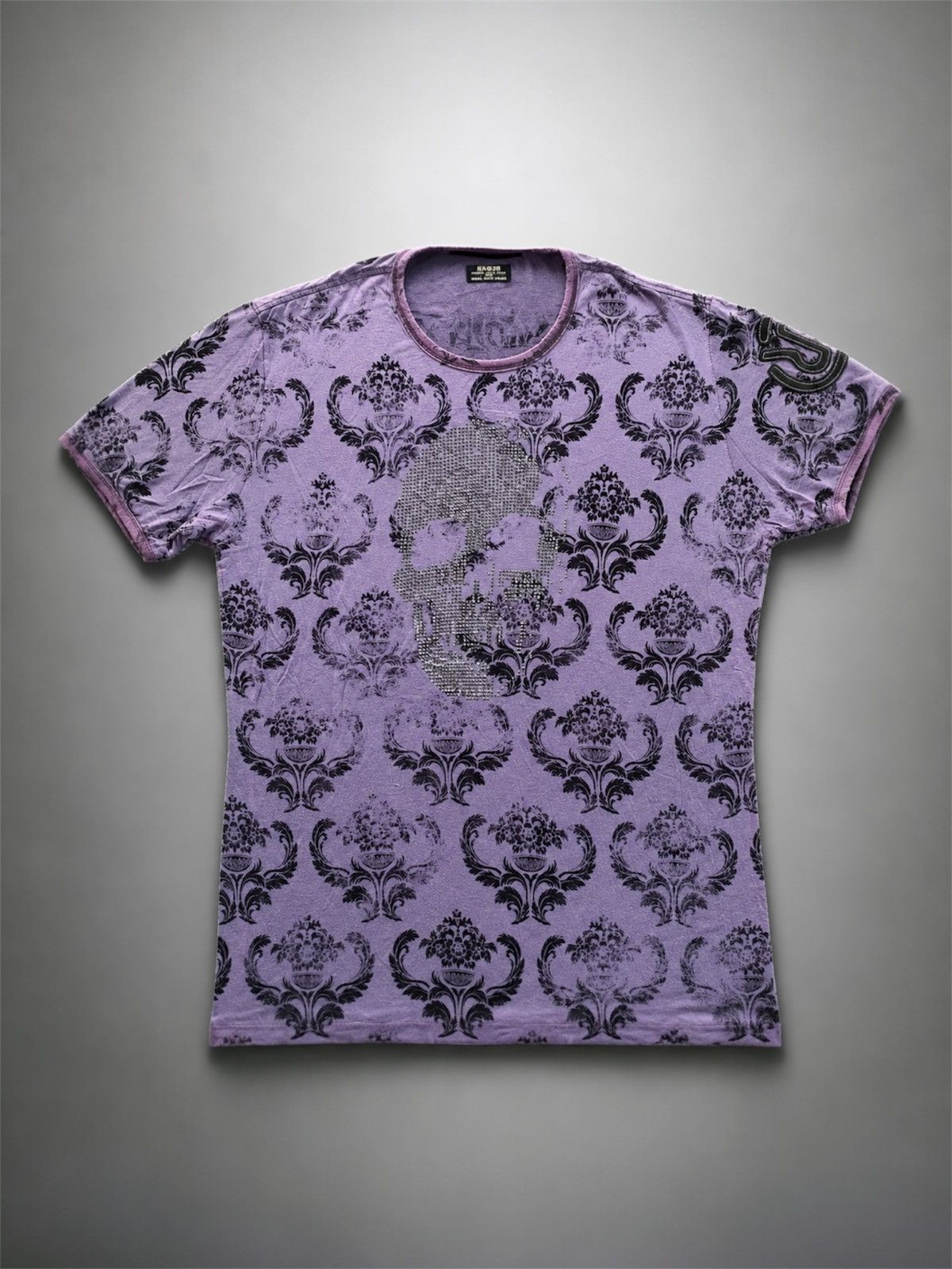 Japanese Brand × Roen Rat Roen Skull Swarovski Tie Dye T-Shirt 