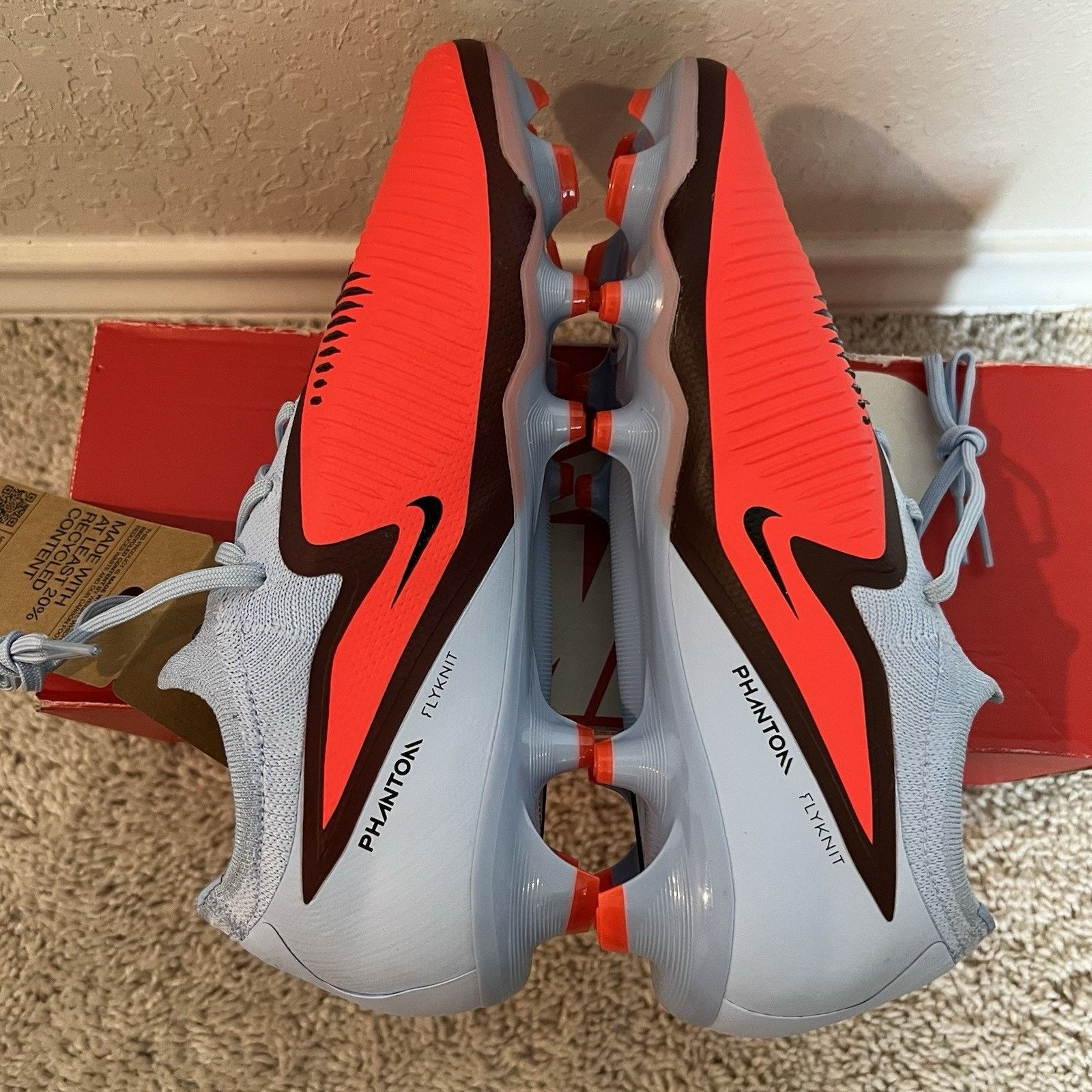 Nike Nike Phantom 6 Low Pro FG Blue Crimson Red Size 7.5 Cleats Size US 7.5 / EU 40-41 - 6 Thumbnail