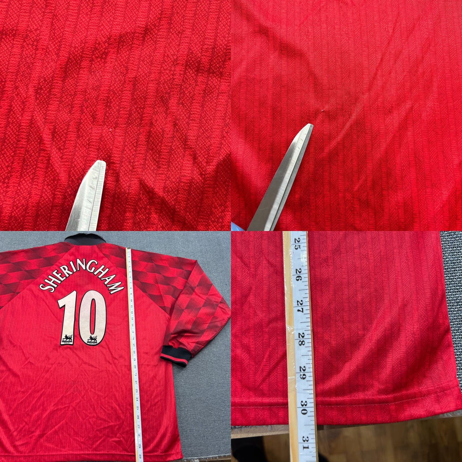 Umbro VINTAGE Umbro Manchester United Jersey Shirt XL Red Football Teddy Sheringham Long Sleeve Shirts Men's Size US XL / EU 56 / 4 - 8 Thumbnail