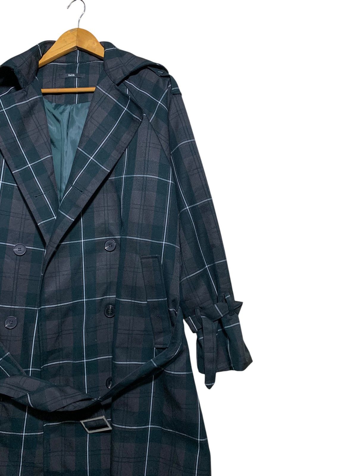 Japanese Brand 🔥FAITH TARTANS TRENCH COATS JACKETS Size US L / EU 52-54 / 3 - 3 Thumbnail