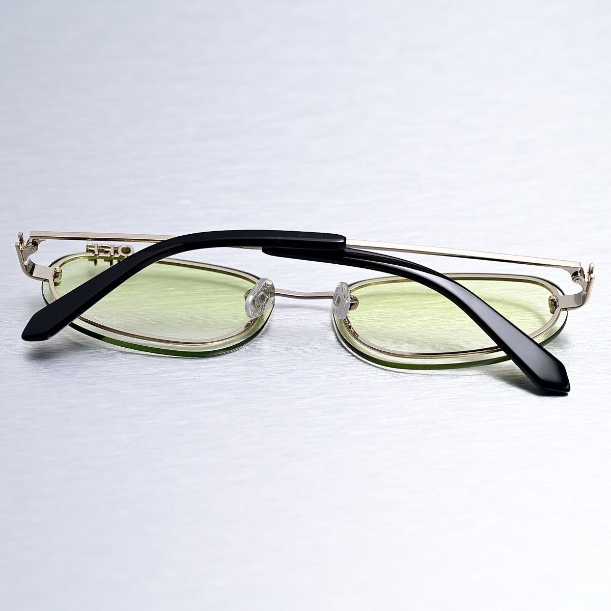 Off-White OFF WHITE MIAMI GOLD GRADIENT GREEN SUNGLASSES Size ONE SIZE - 11 Thumbnail