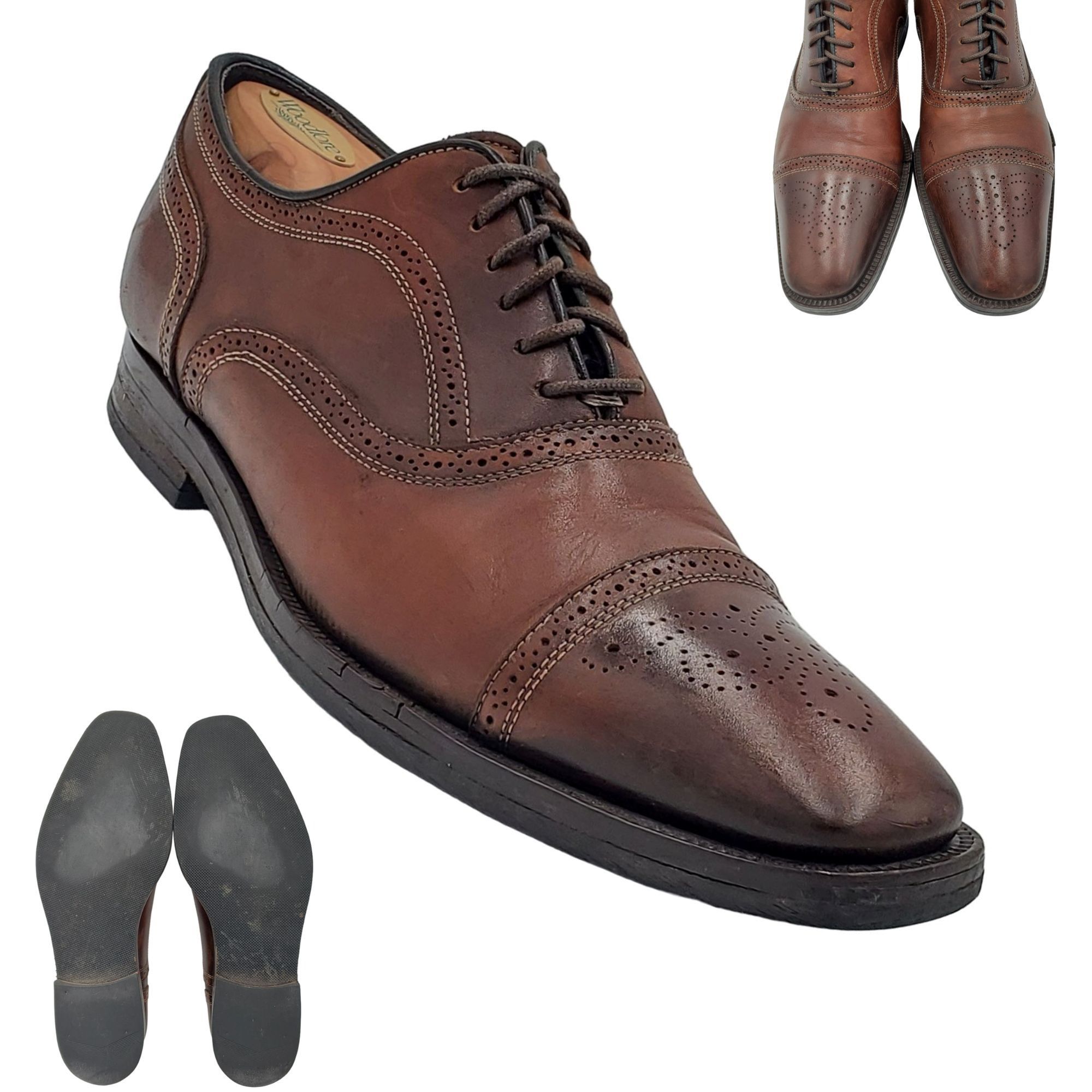 To Boot New York To Boot New York Italy Men 8.5 Antiqued Brown Leather Dress Size US 8.5 / EU 41-42 - 1 Thumbnail