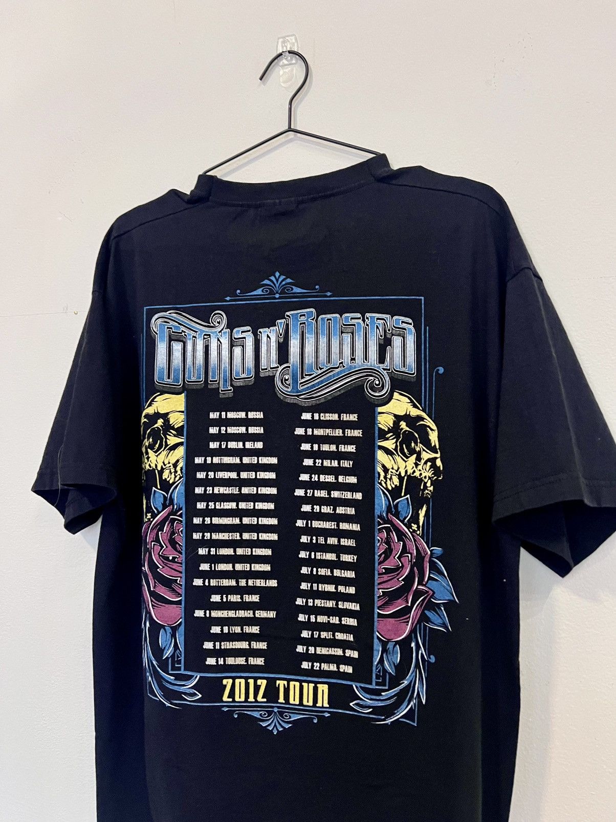 Fruit Of The Loom Guns N’ Roses 2012 European Tour Tee L Size US L / EU 52-54 / 3 - 8 Thumbnail